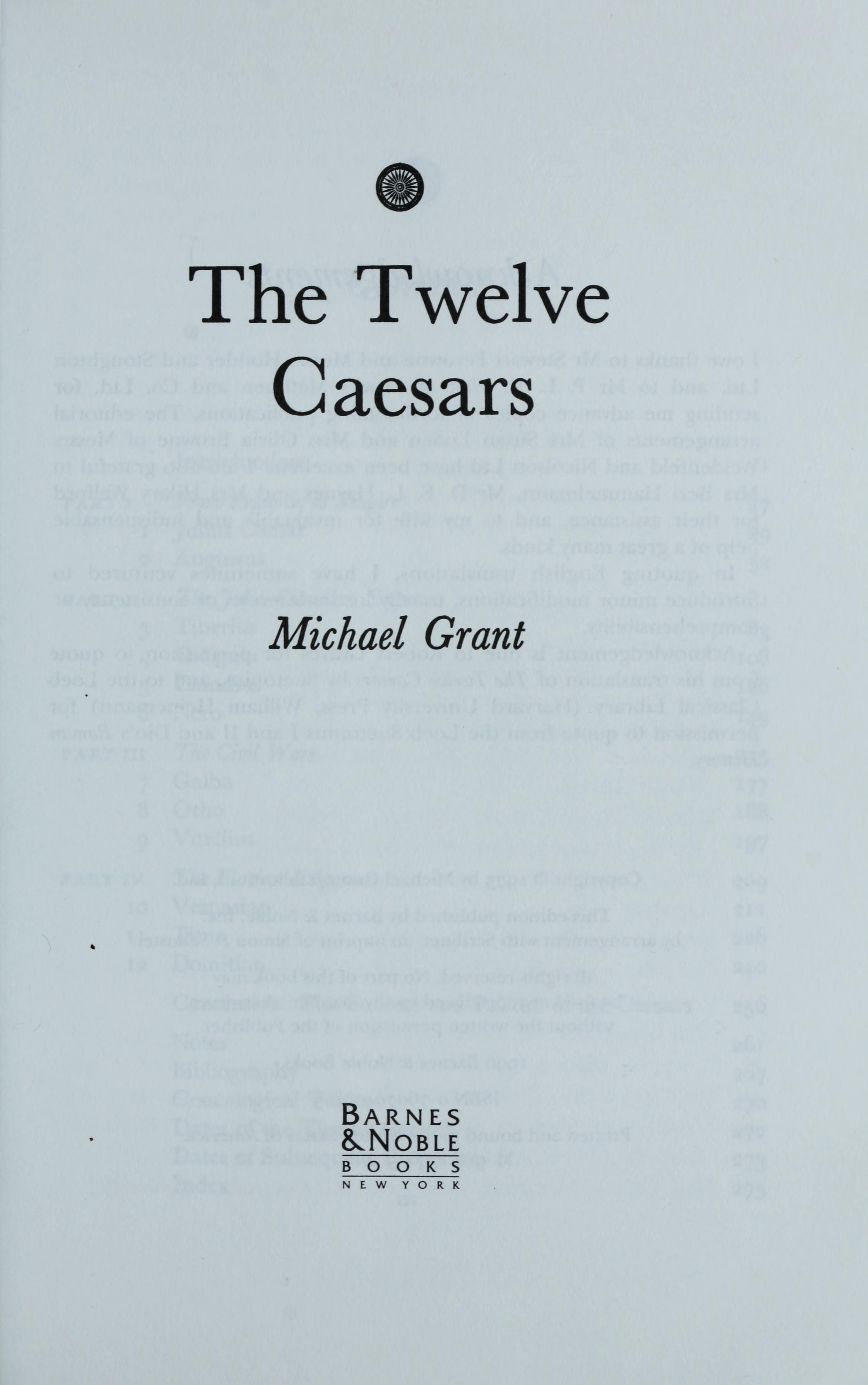 The Twelve Caesars