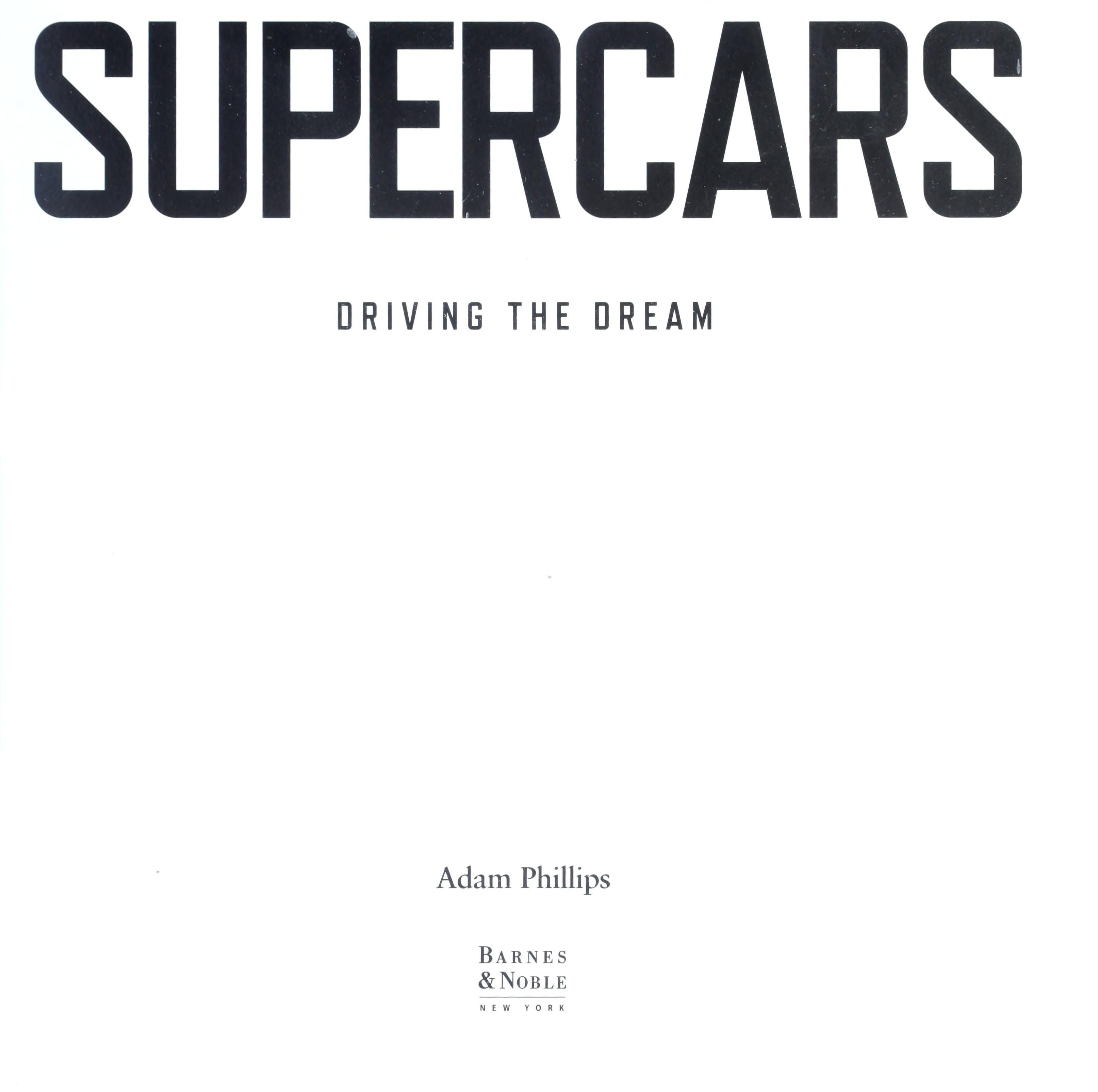 Supercars Driving the Dream