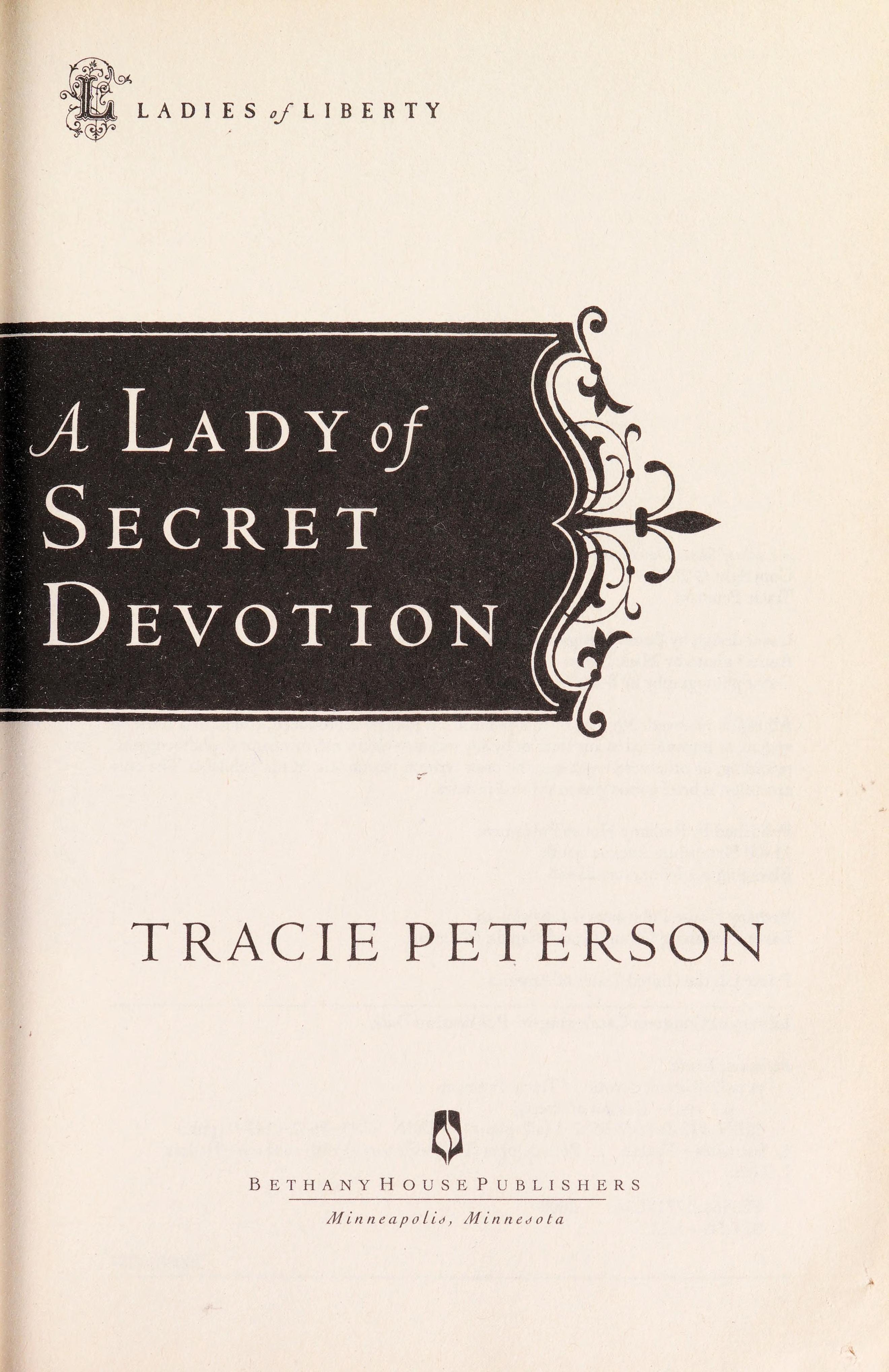 A Lady of Secret Devotion