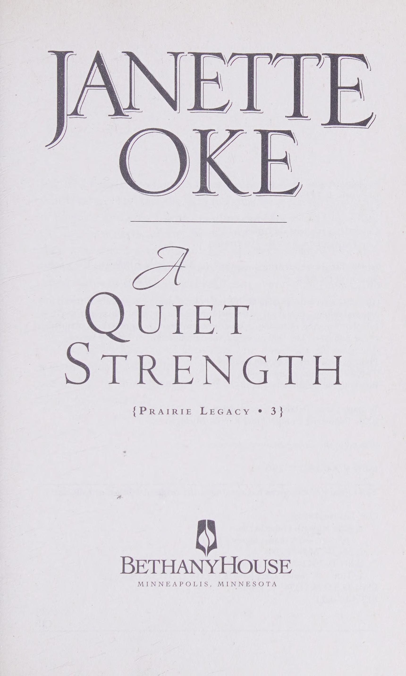 A Quiet Strength