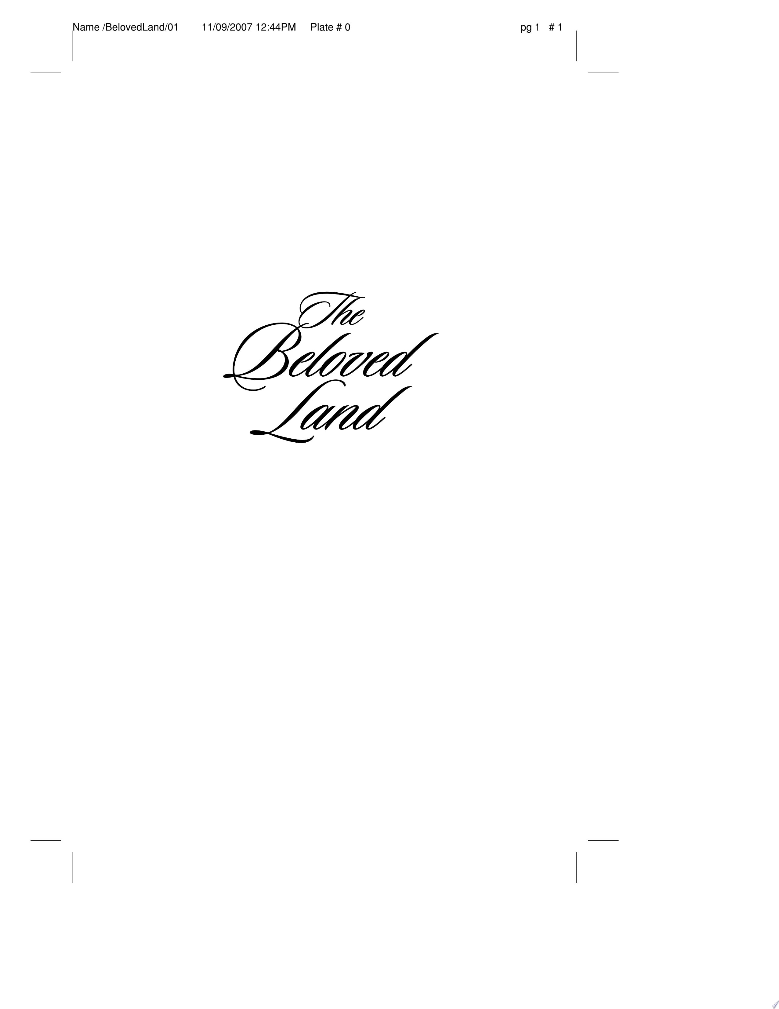 The Beloved Land