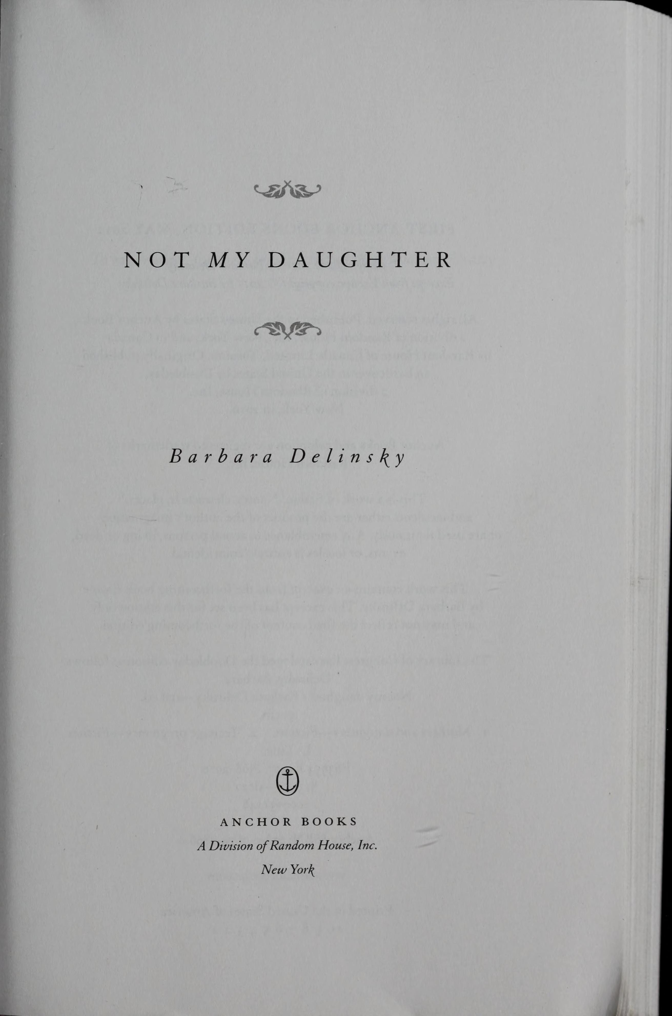 Not My Daughter