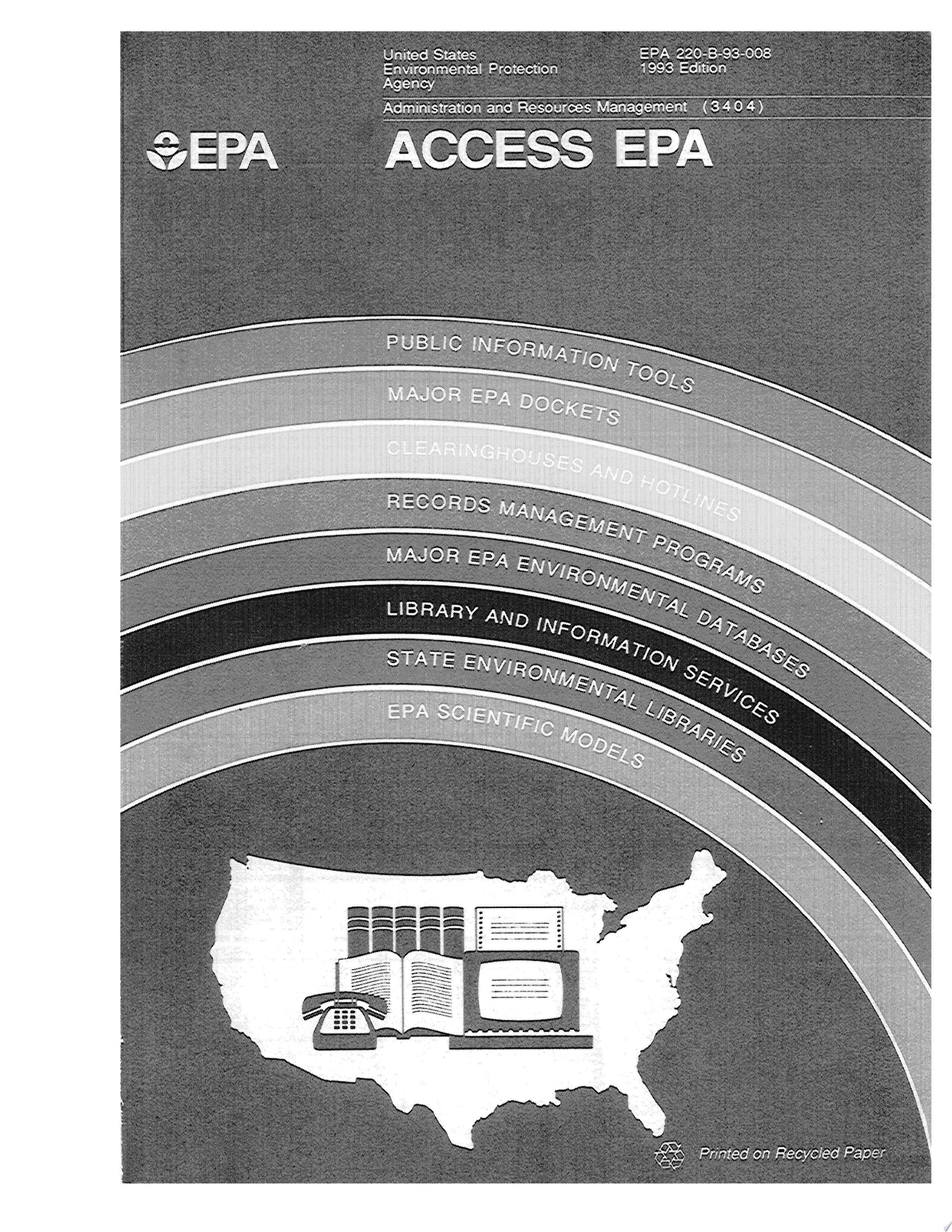 Access EPA The Consolidated Volume