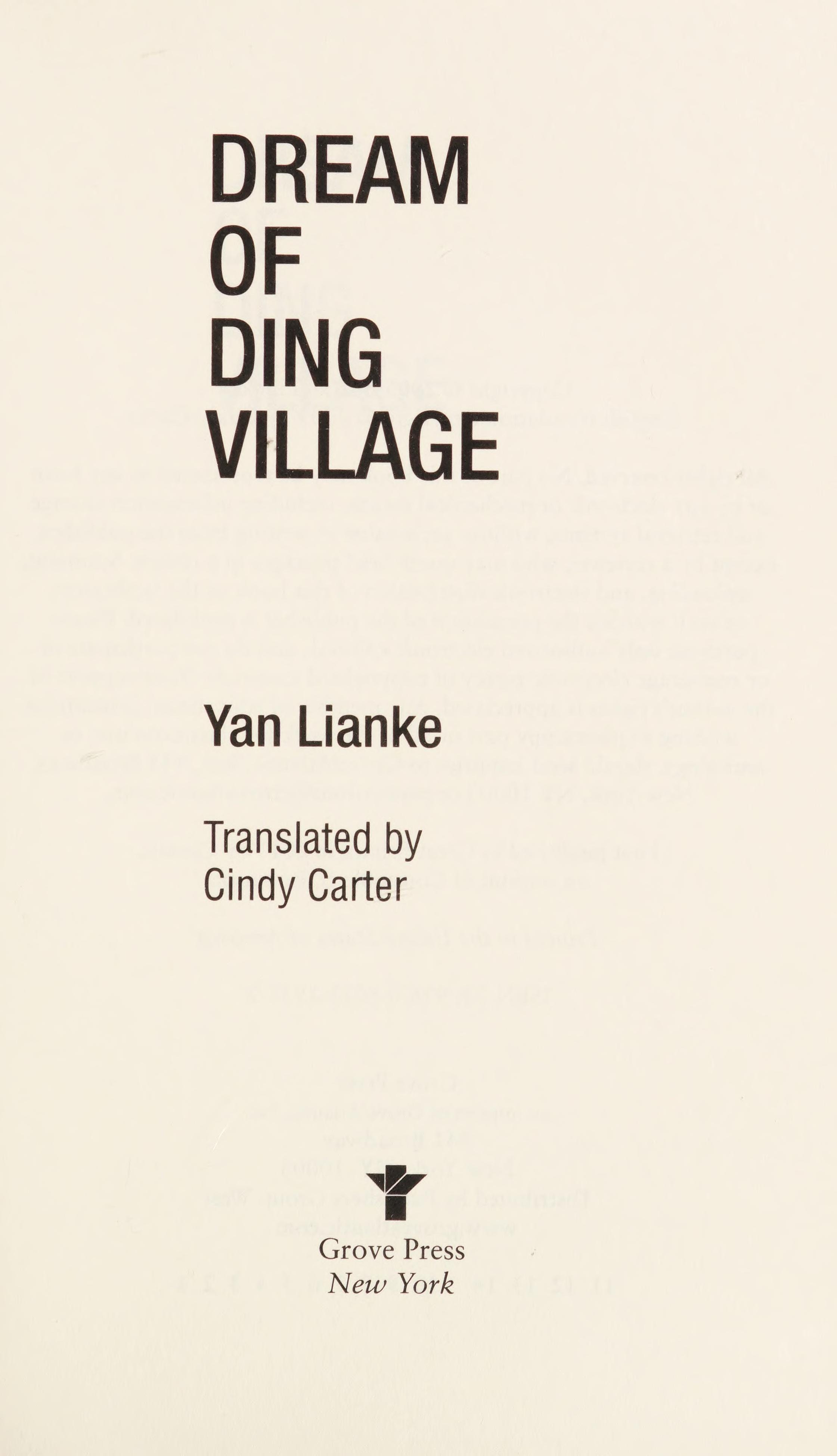 Dream of Ding Village