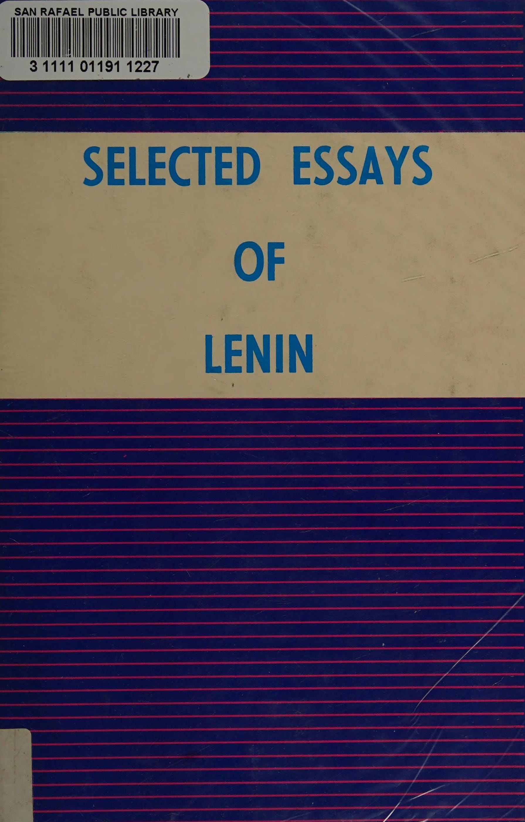 Selected Essays of Lenin