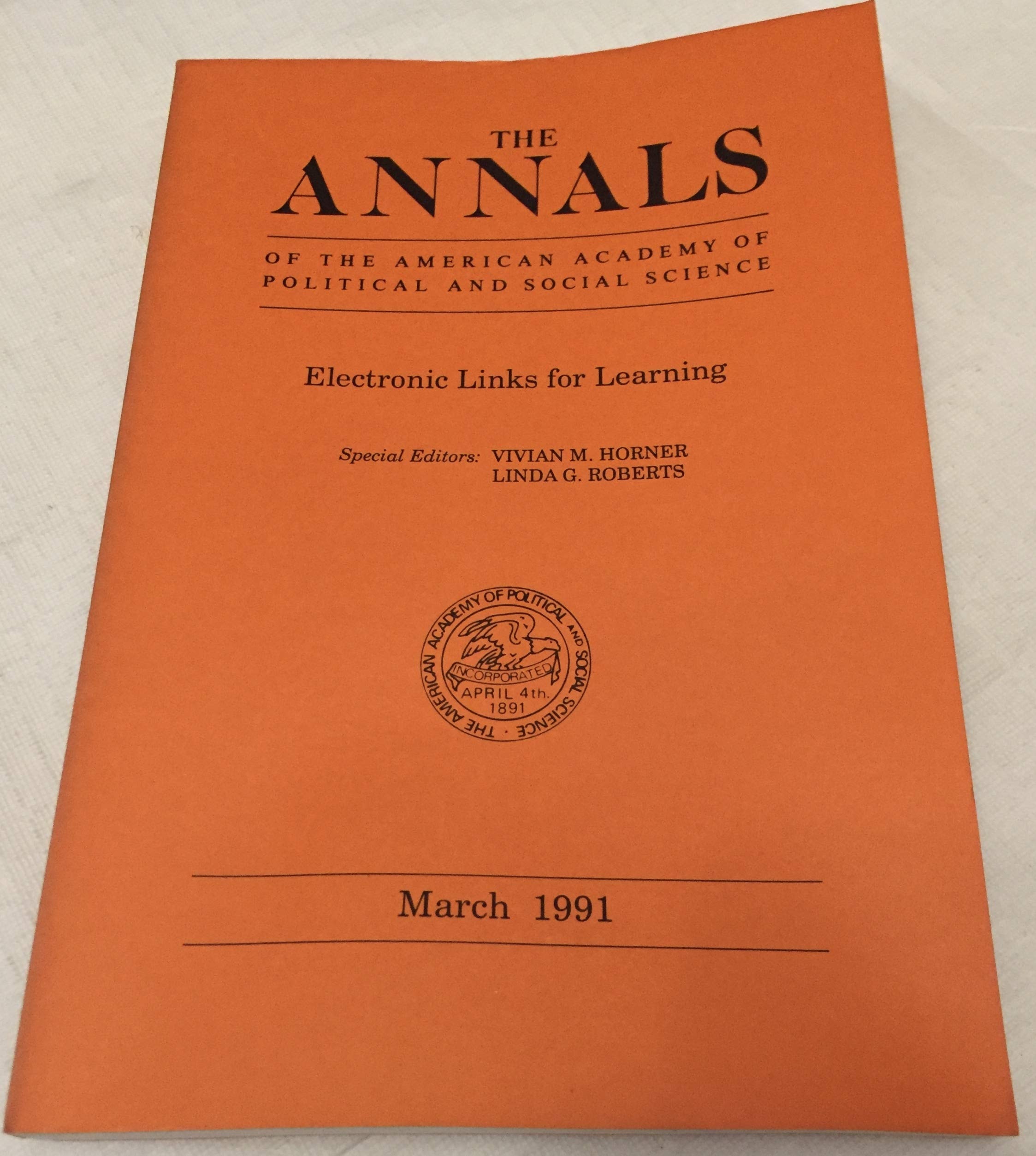 Electronic Links for Learning (Annals of the American Academy of Political & Social Science)