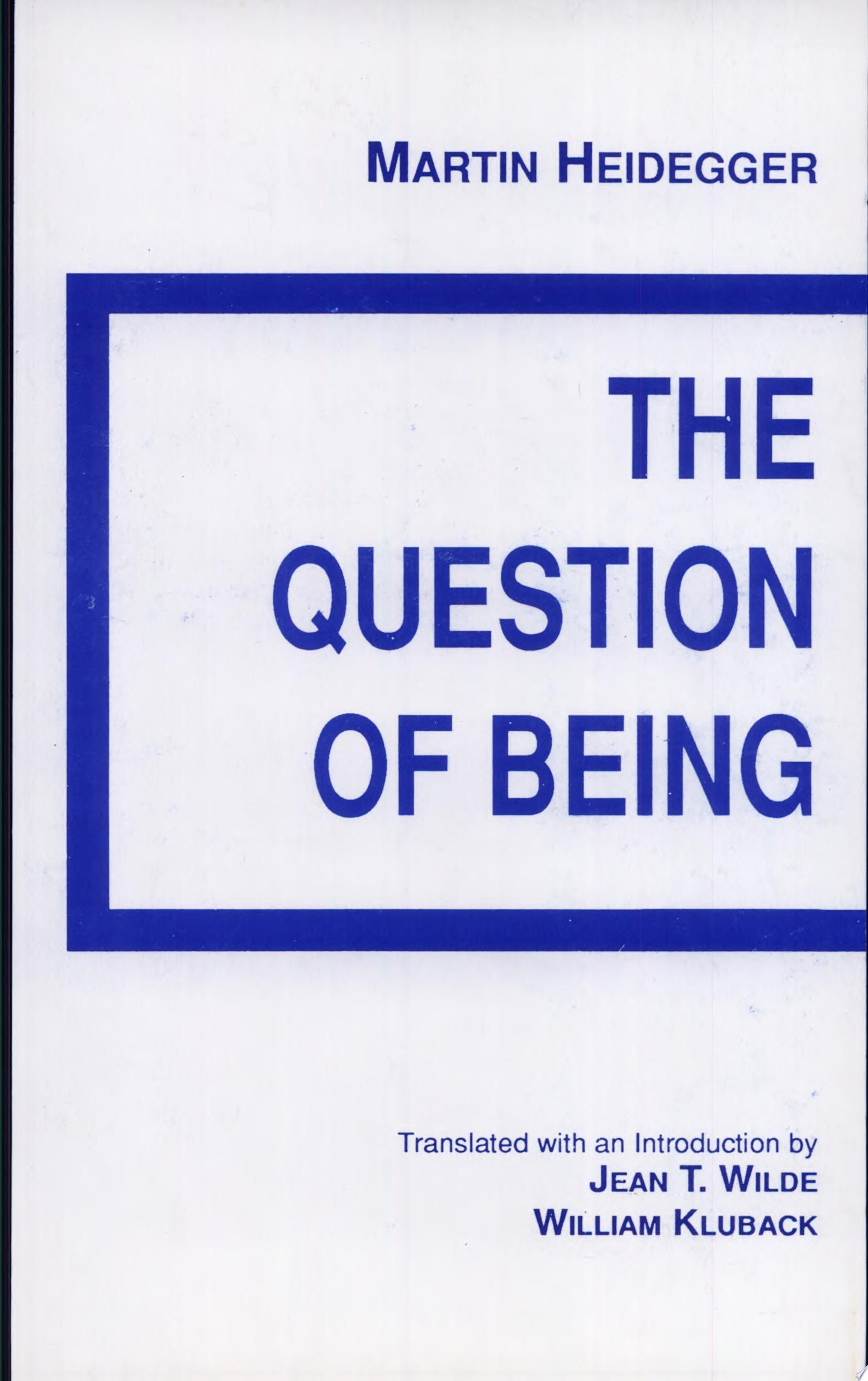 Question of Being