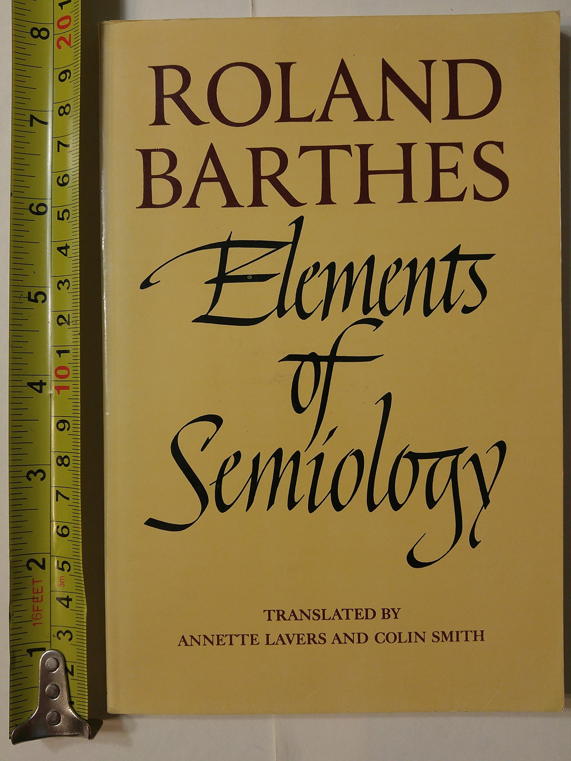 Elements of Semiology