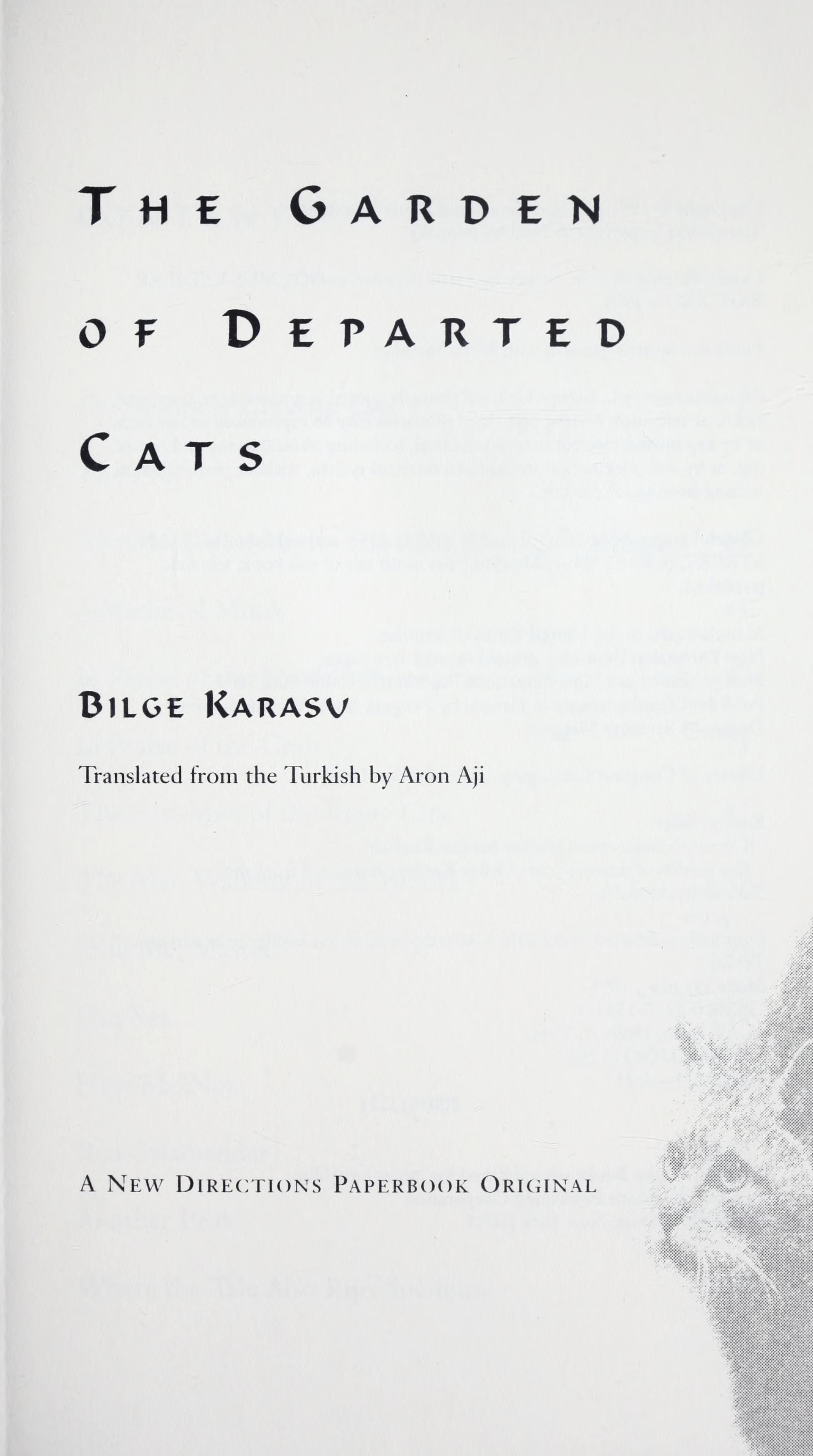 The Garden of Departed Cats