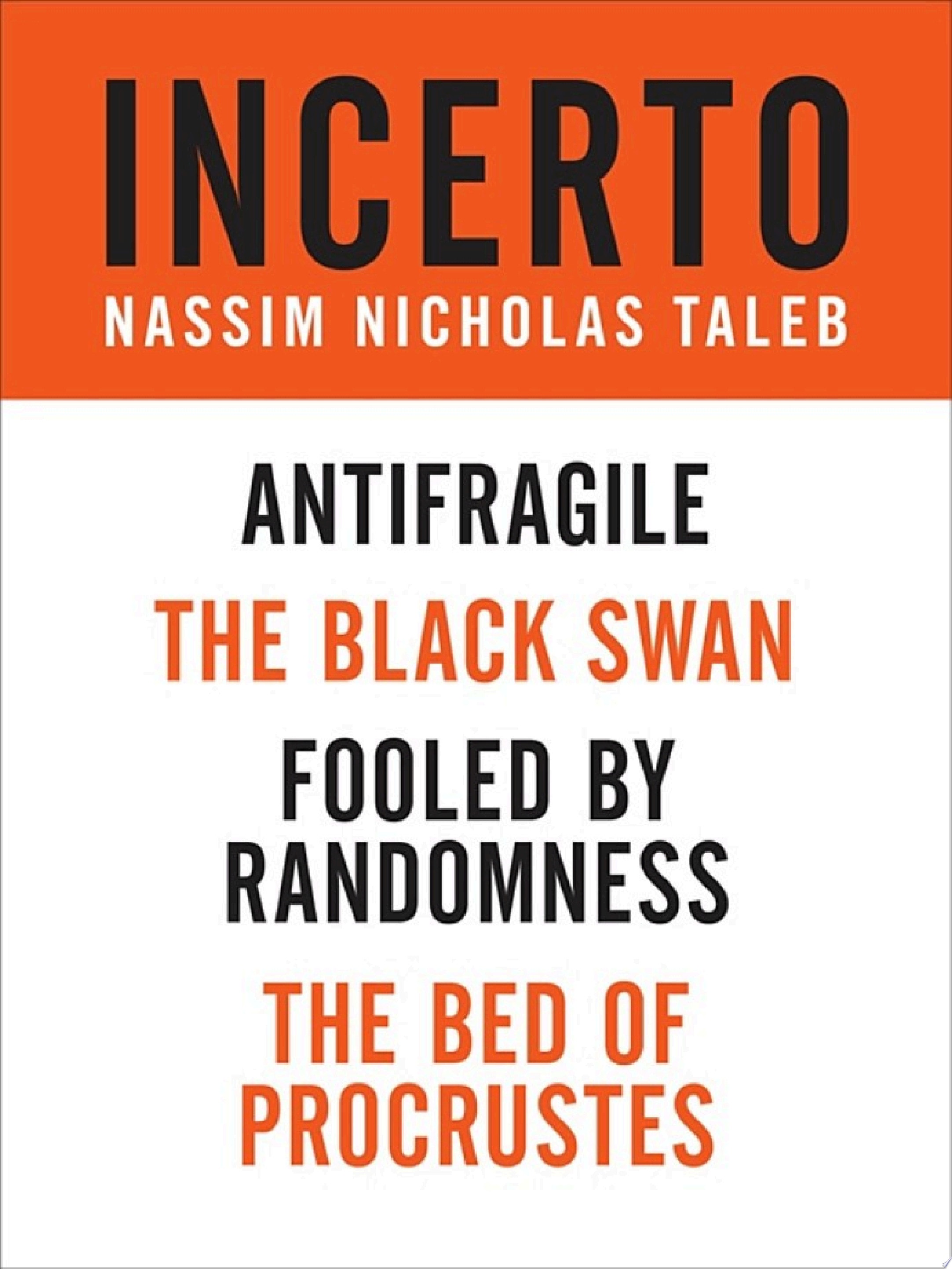 Incerto 4-Book Bundle Fooled by Randomness, The Black Swan, The Bed of Procrustes, Antifragile