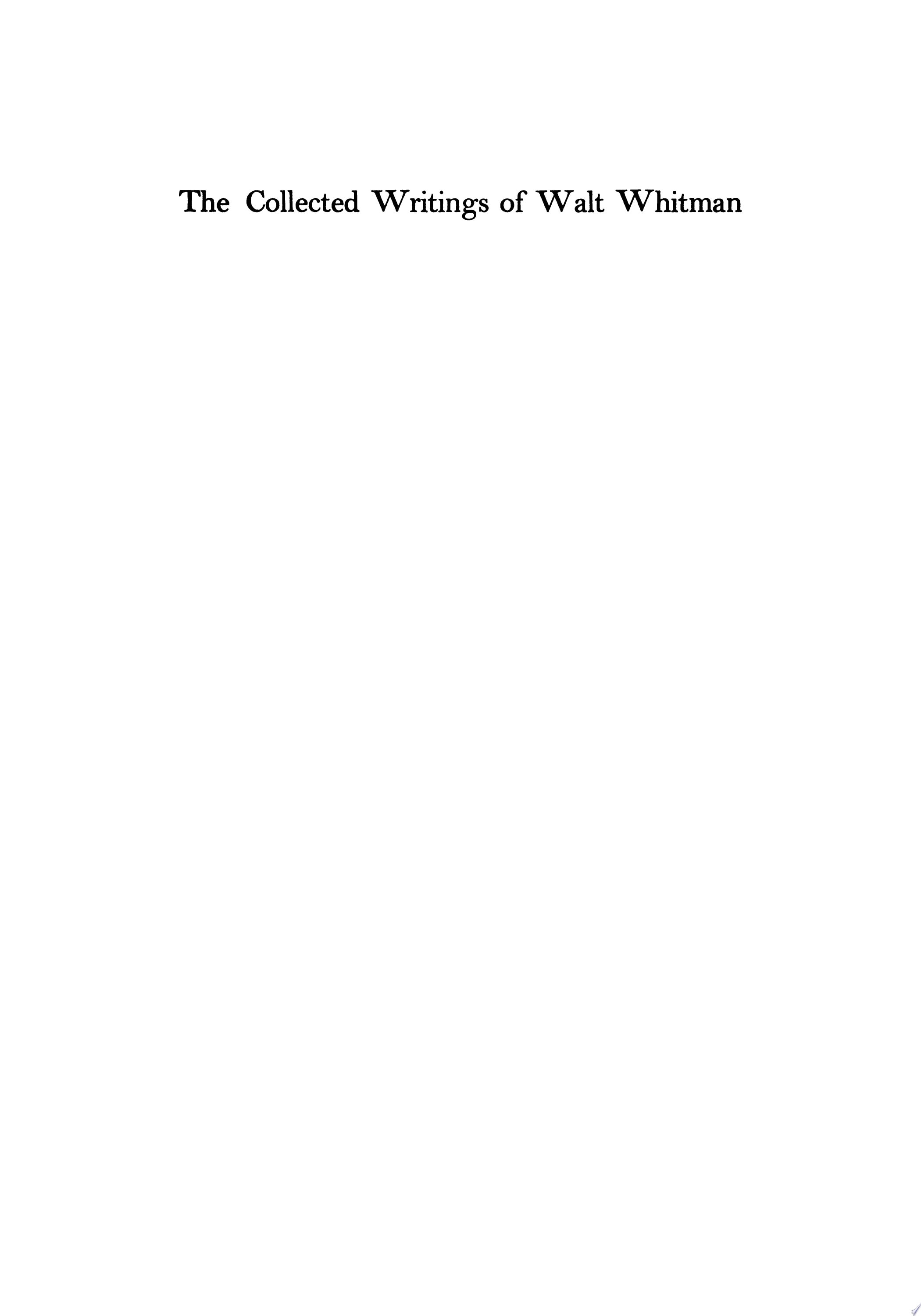 Leaves of Grass, a Textual Variorum of the Printed Poems, 1855-1856