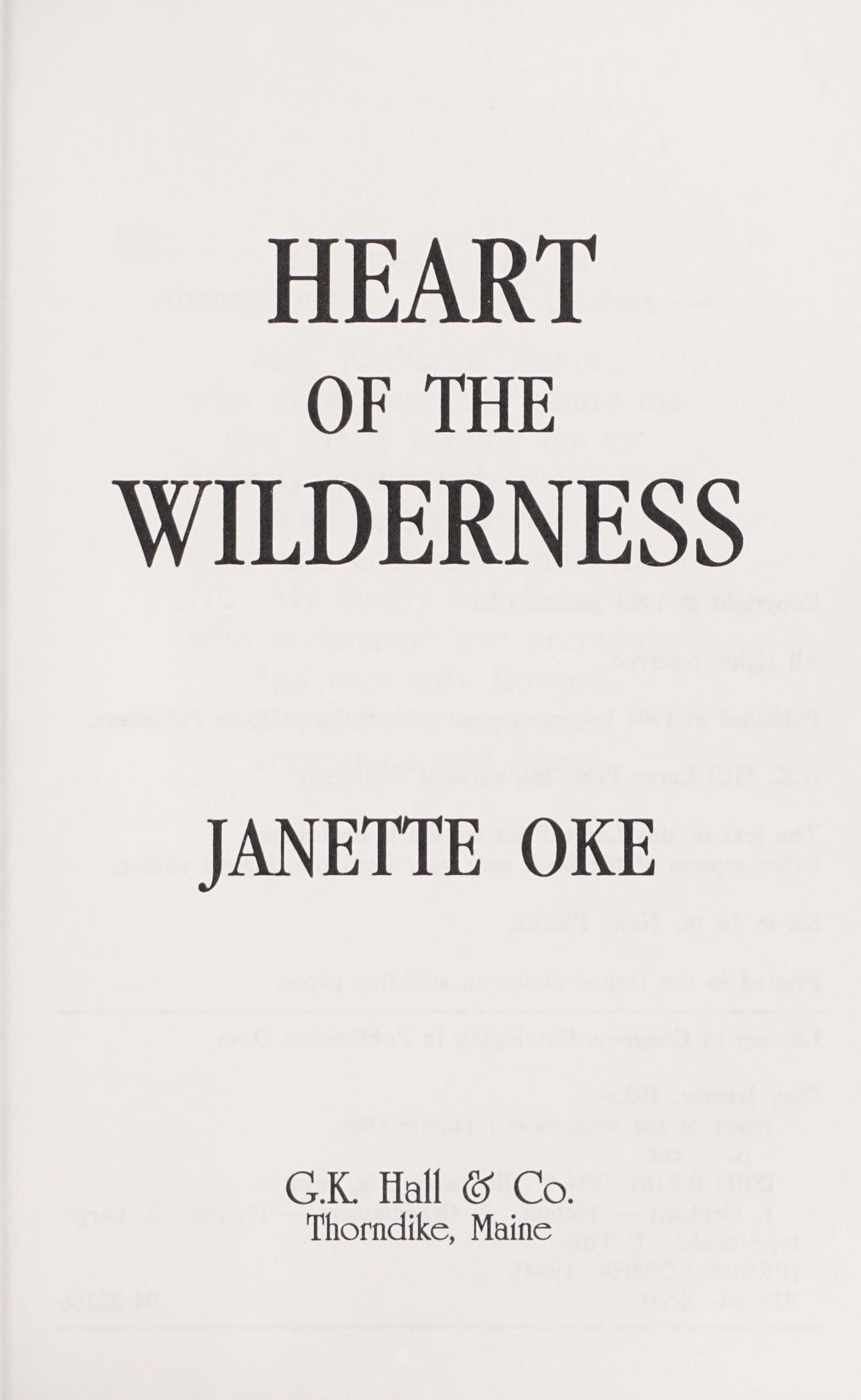 Heart of the Wilderness