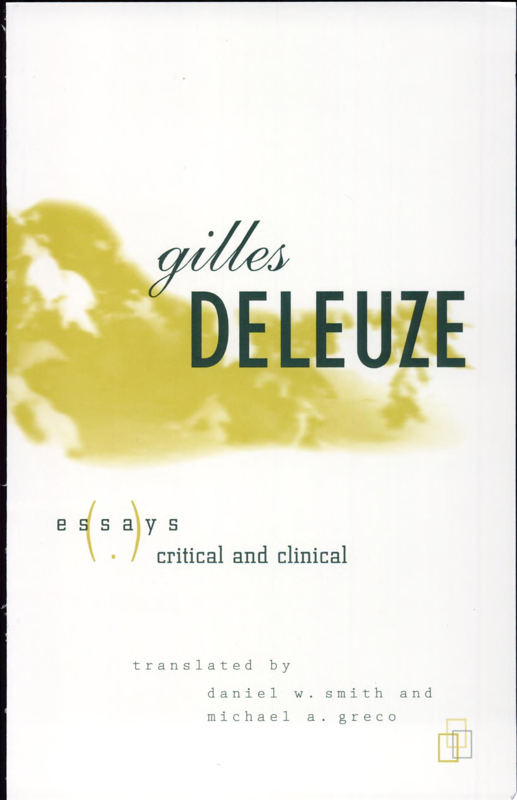 Critique Et Clinique