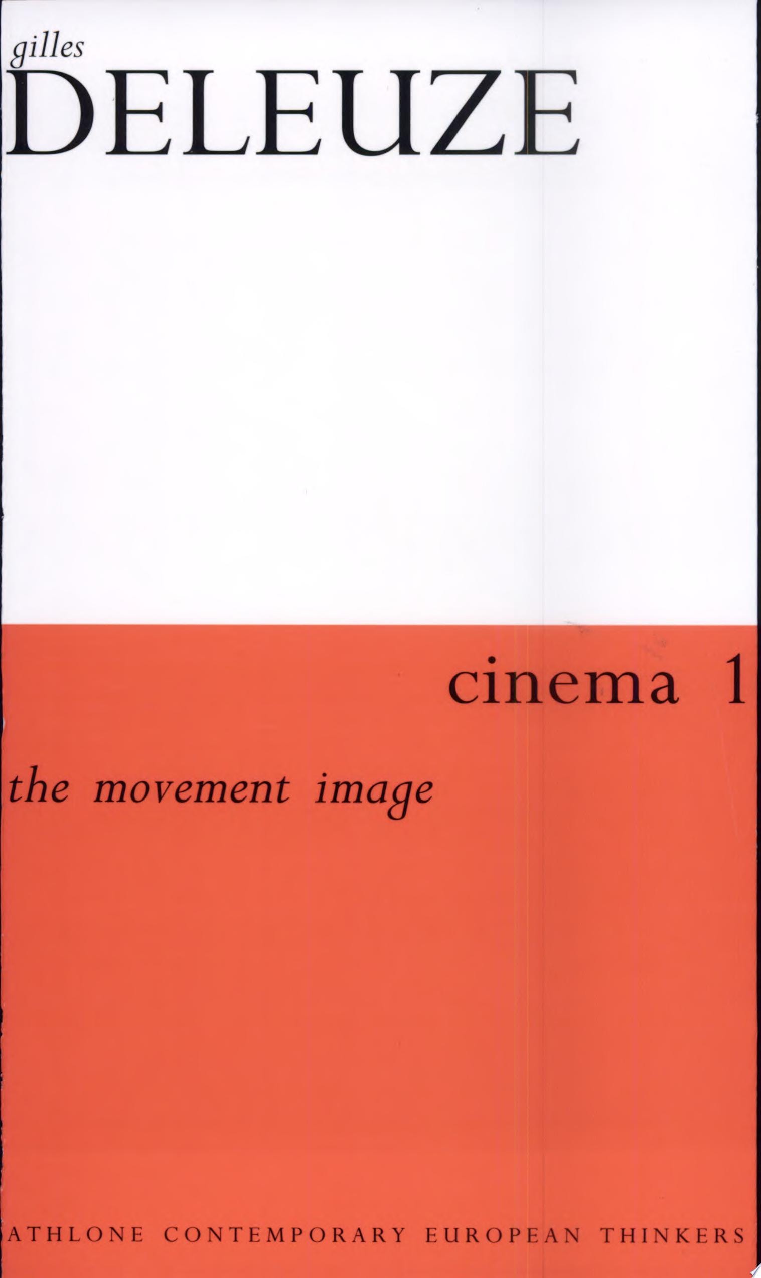 Cinema 1 The Movement-image