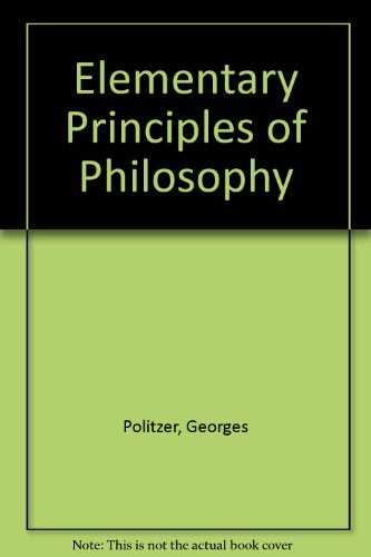 Elementary Principles of Philosophy