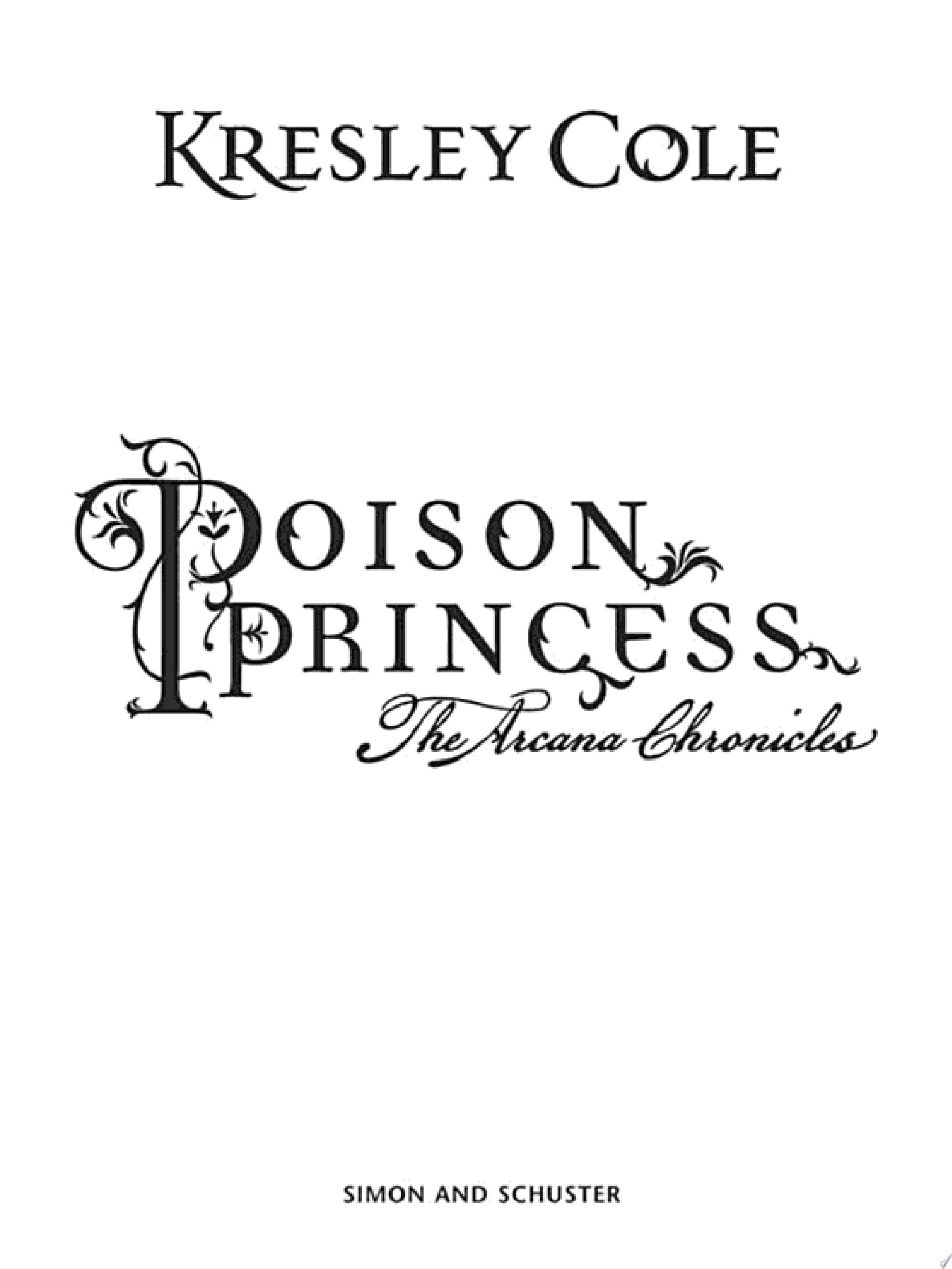 Poison Princess The Arcana Chronicles