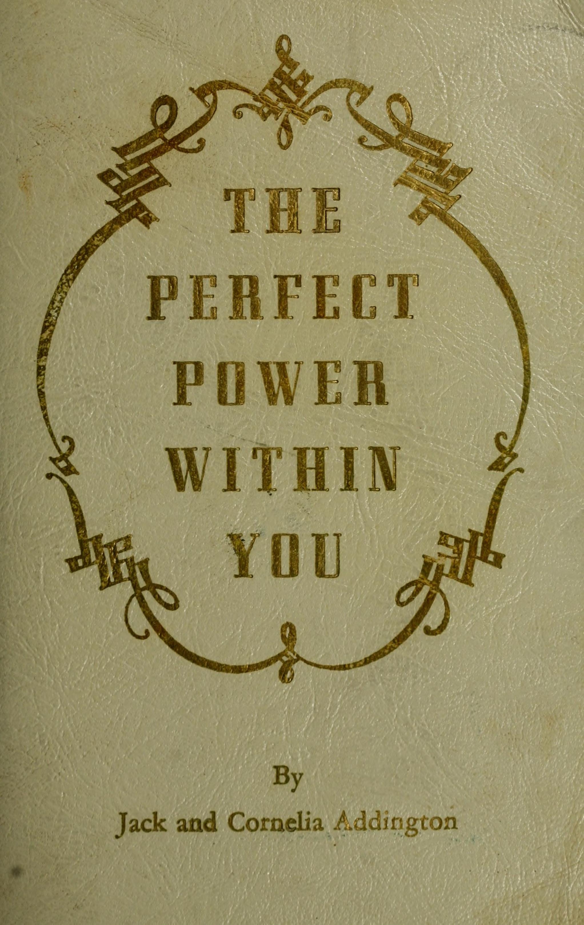 The Perfect Power Within You A Ten Step Course on Constructive Thinking
