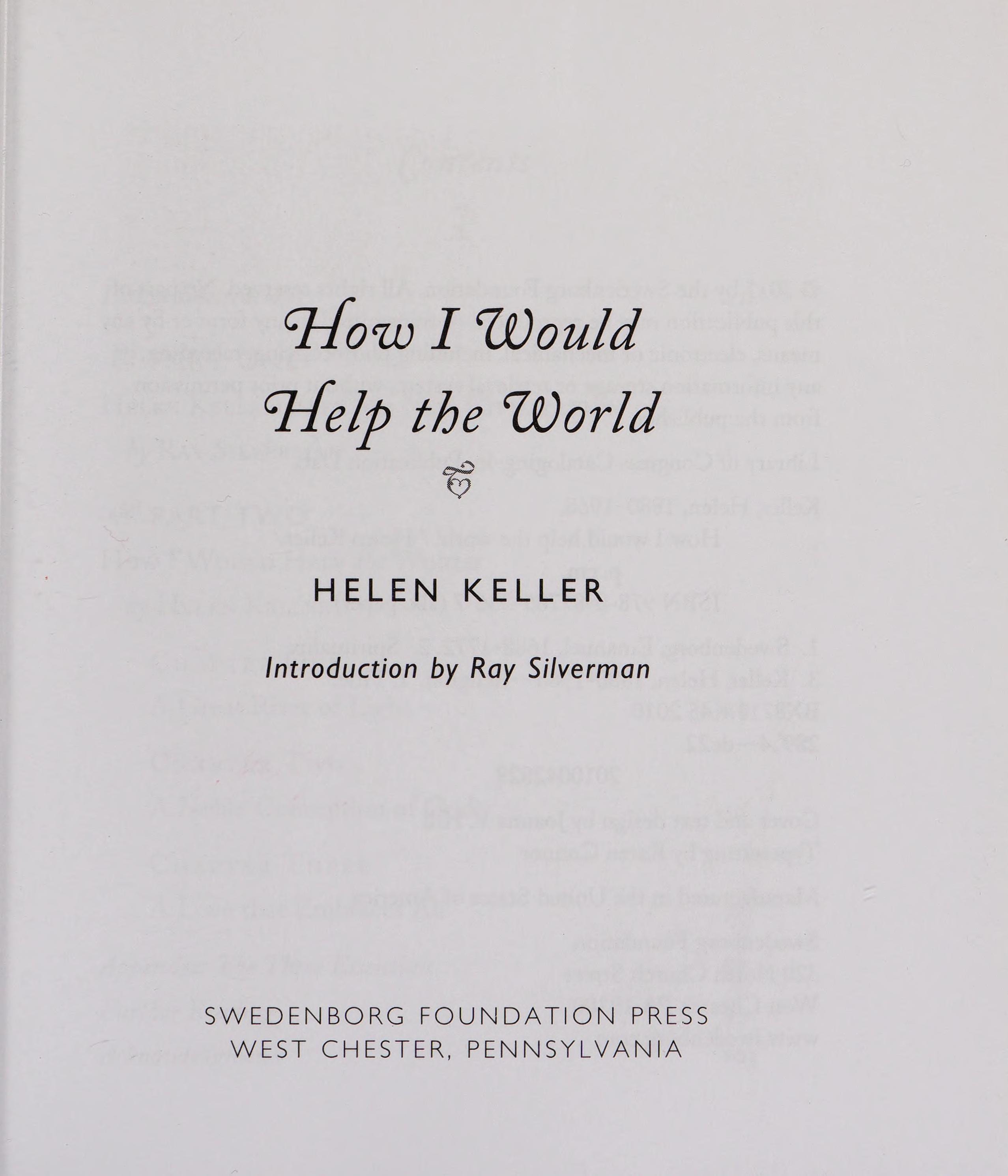 How I Would Help the World