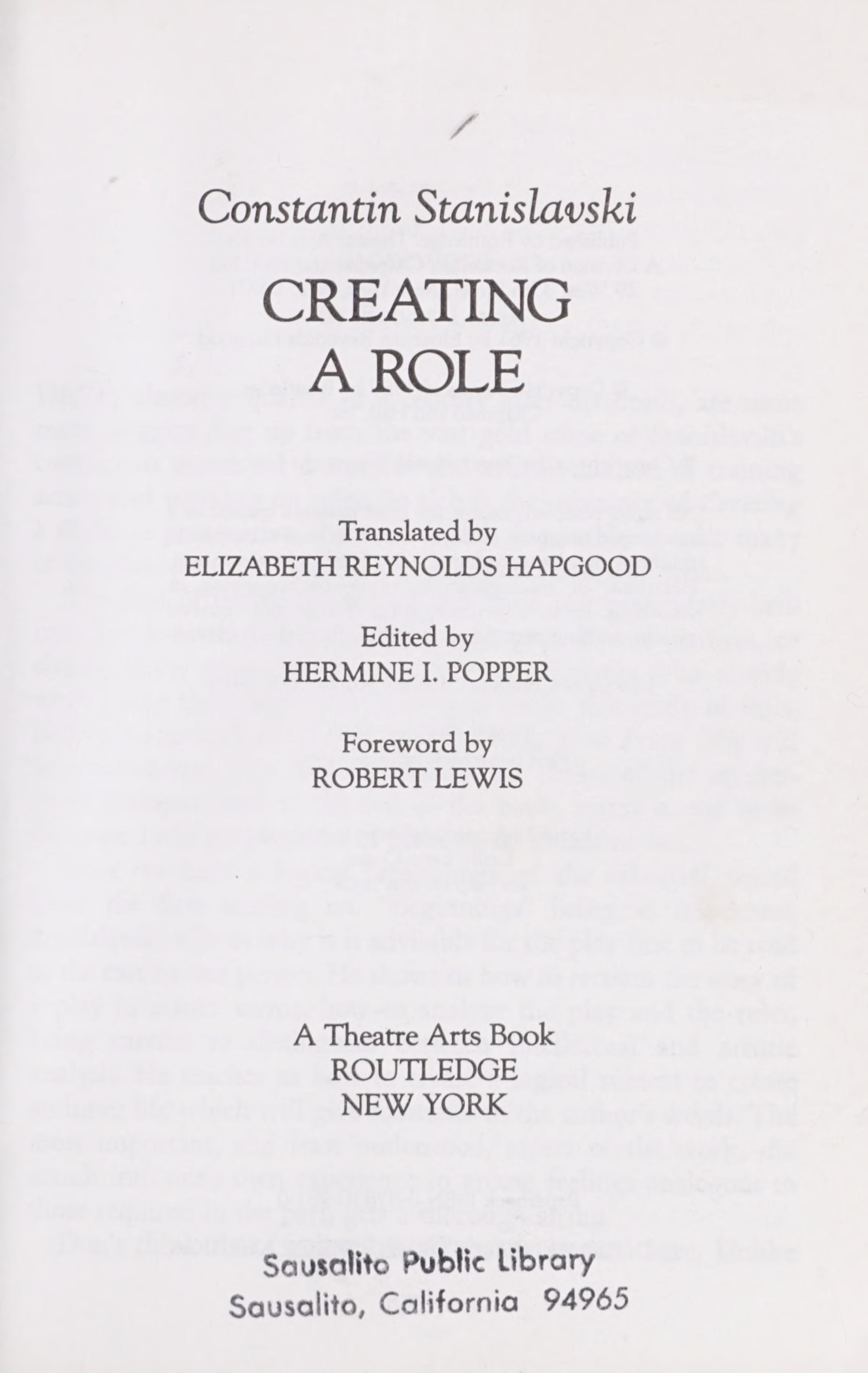 Creating a Role