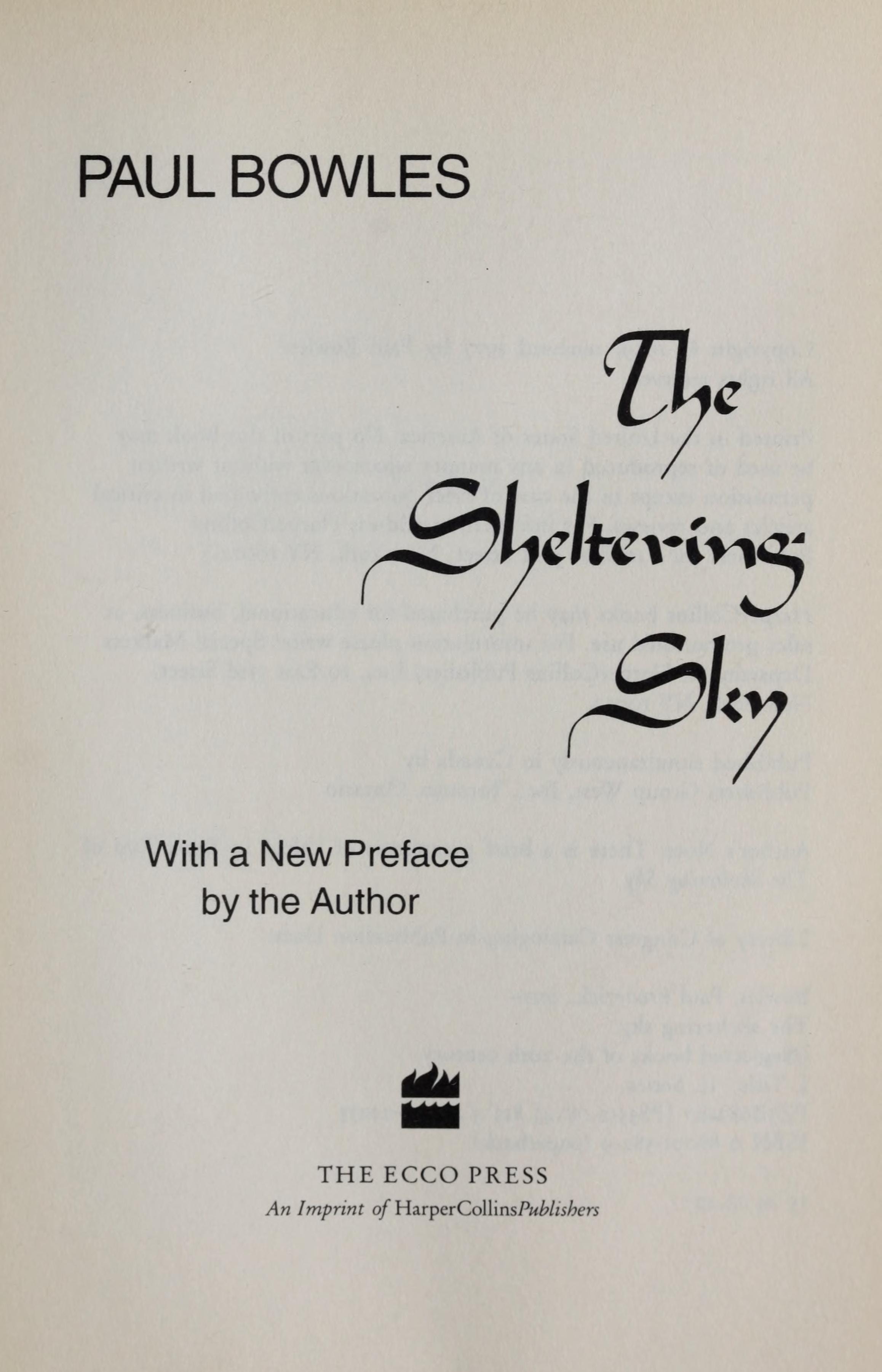 The Sheltering Sky