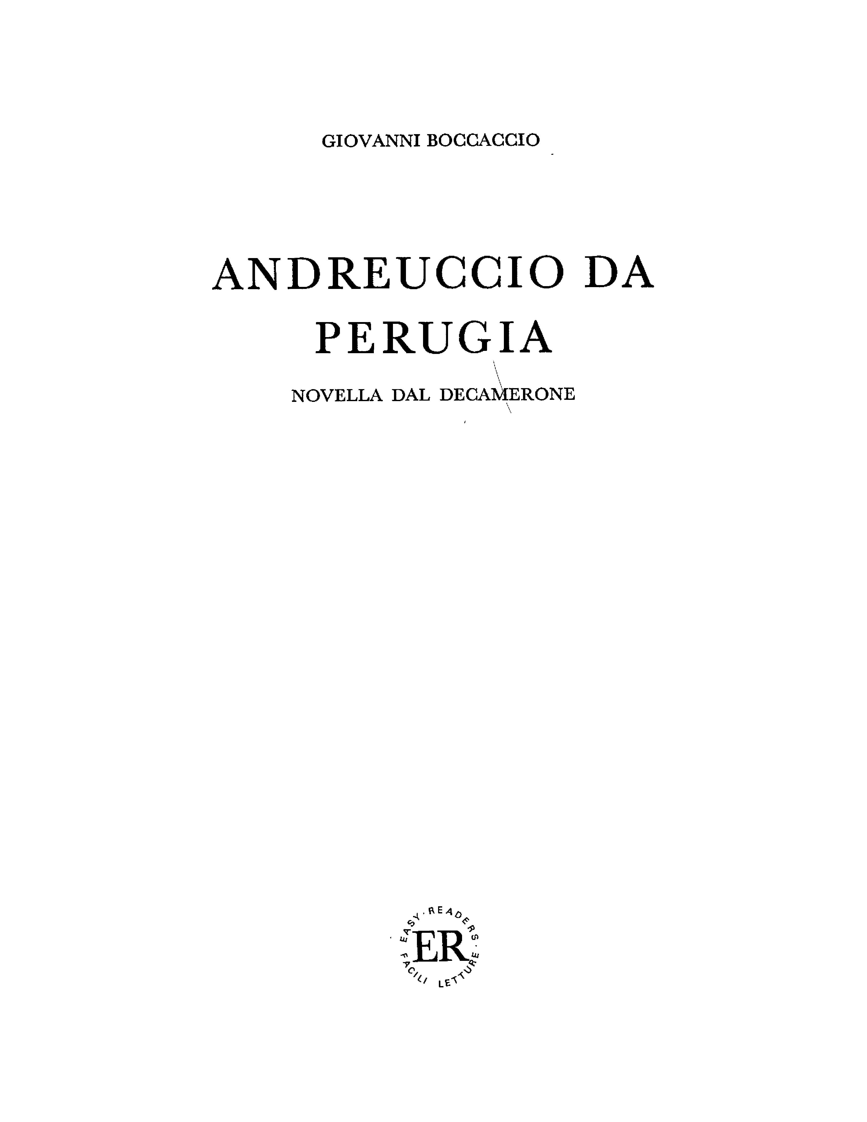 Andreuccio da Perugia : novella dal Decamerone