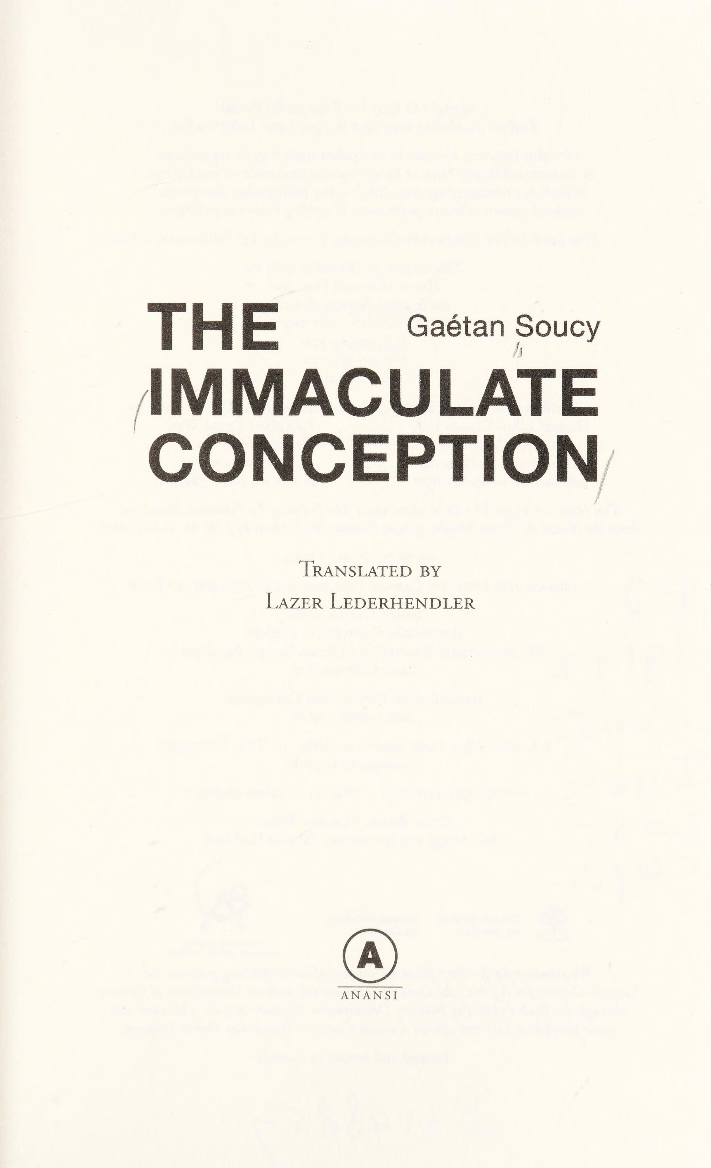 The Immaculate Conception