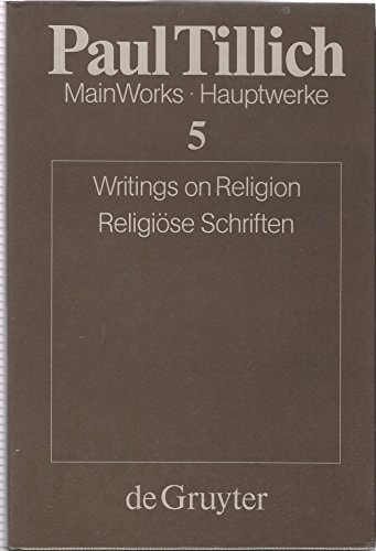 Main Works: Writings on religion