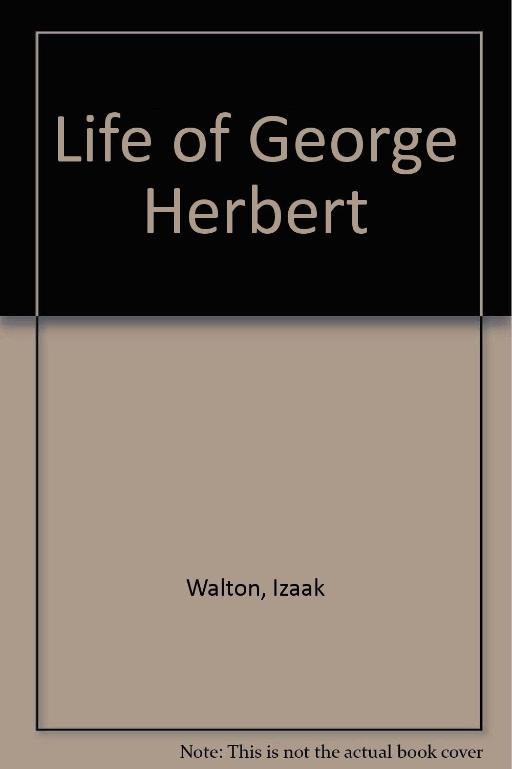 Izaak Walton's Life of George Herbert