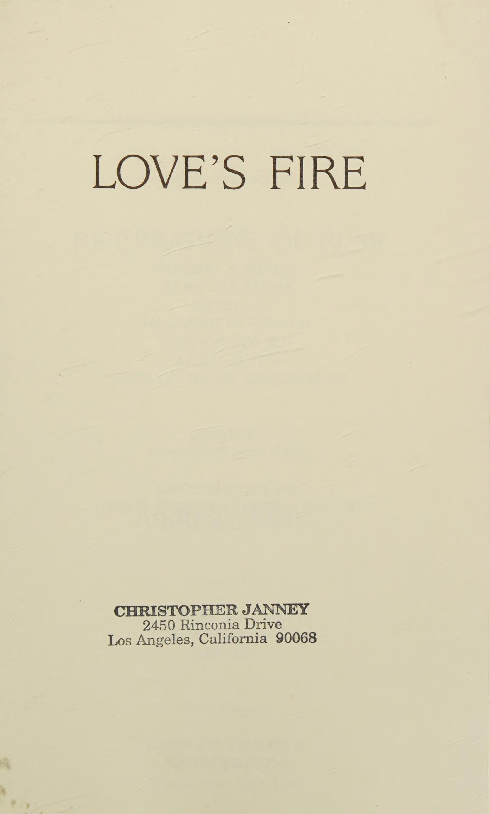 Love's Fire Re-creations of Rūmī