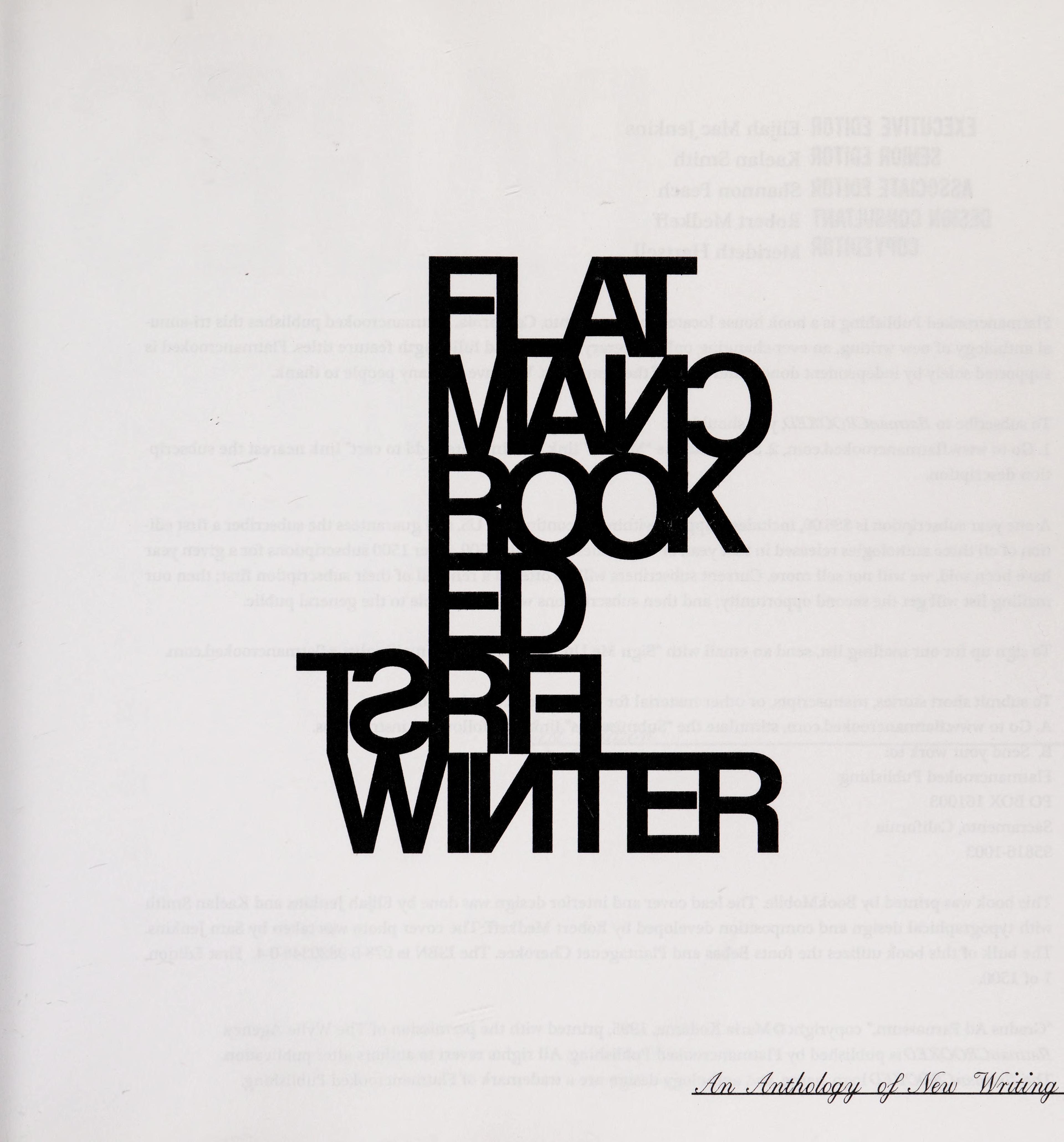 Flatmancrooked First Winter An Anthology of New Writing