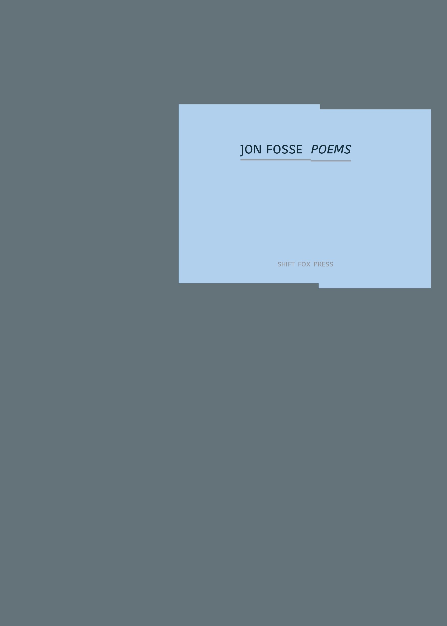 Jon Fosse Poems