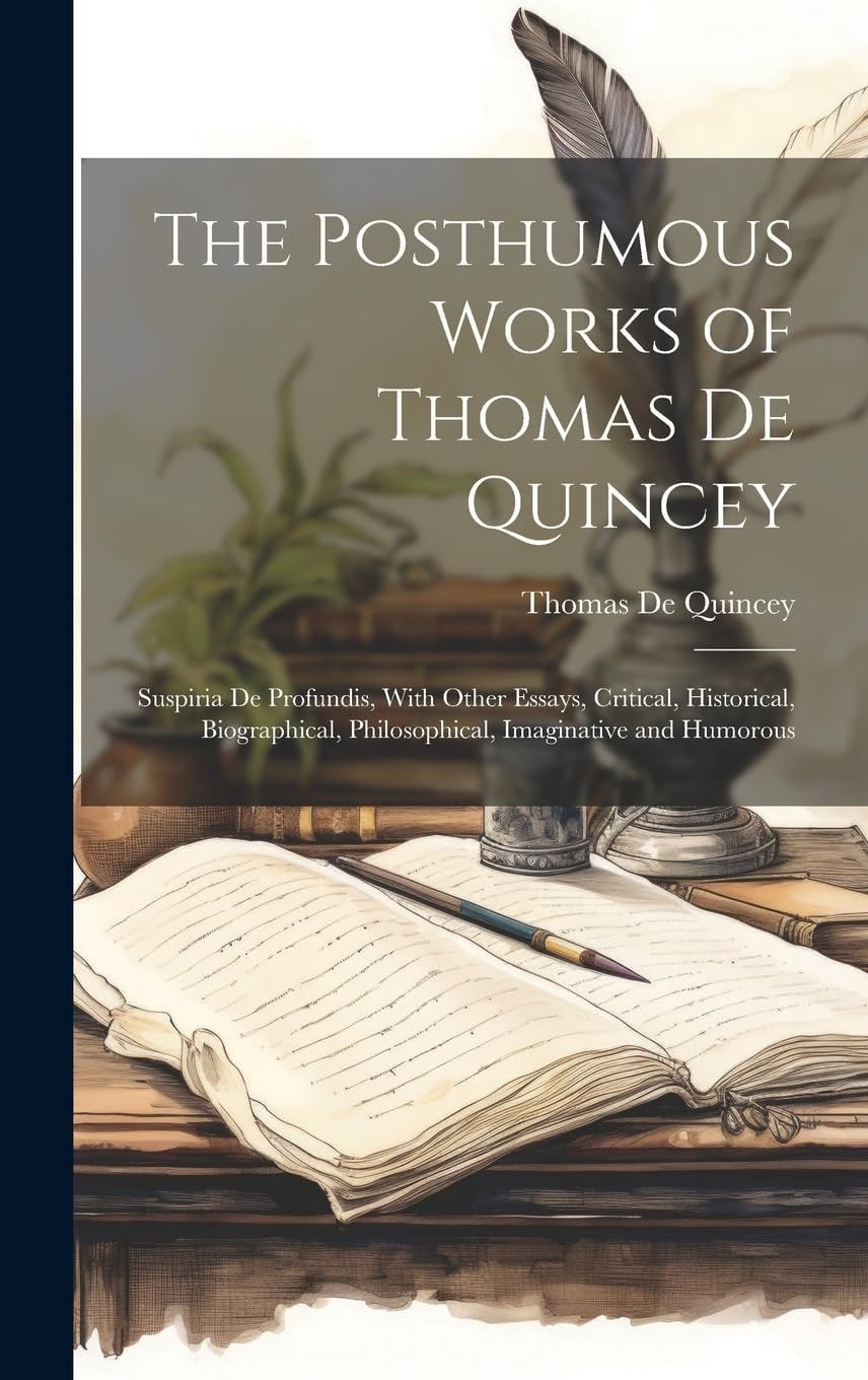The Posthumous Works of Thomas De Quincey Suspiria De Profundis, With Other Essays, Critical, Historical, Biographical, Philosophical, Imaginative and Humorous