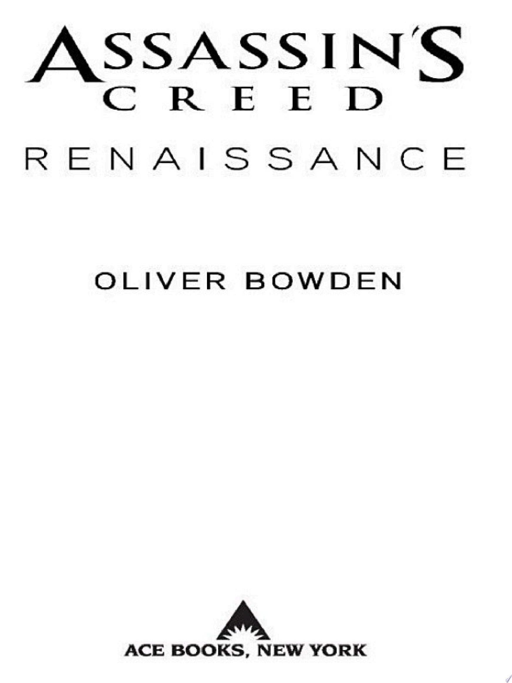 Assassin's Creed: Renaissance (Assassin's Creed, 1)