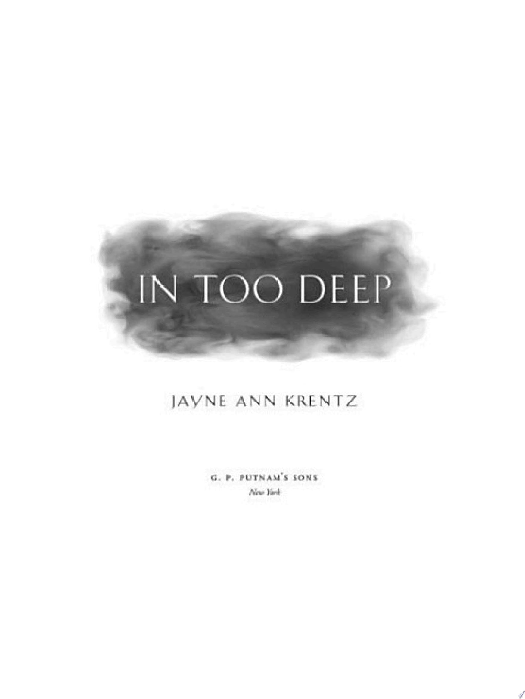 In Too Deep (Arcane Society Series)