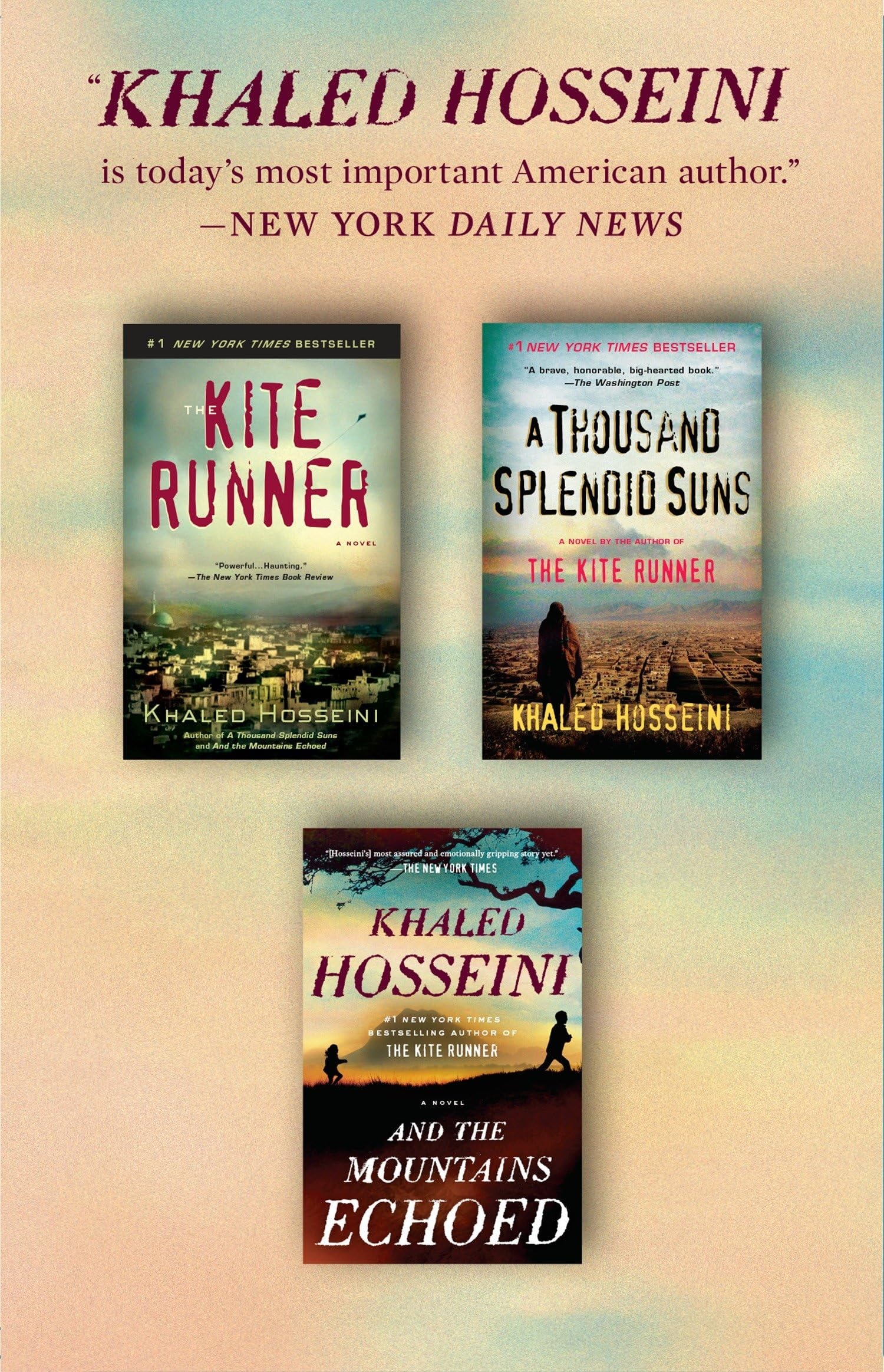 The Kite Runner / A Thousand Splendid Suns / And the Mountains Echoed. Box Set