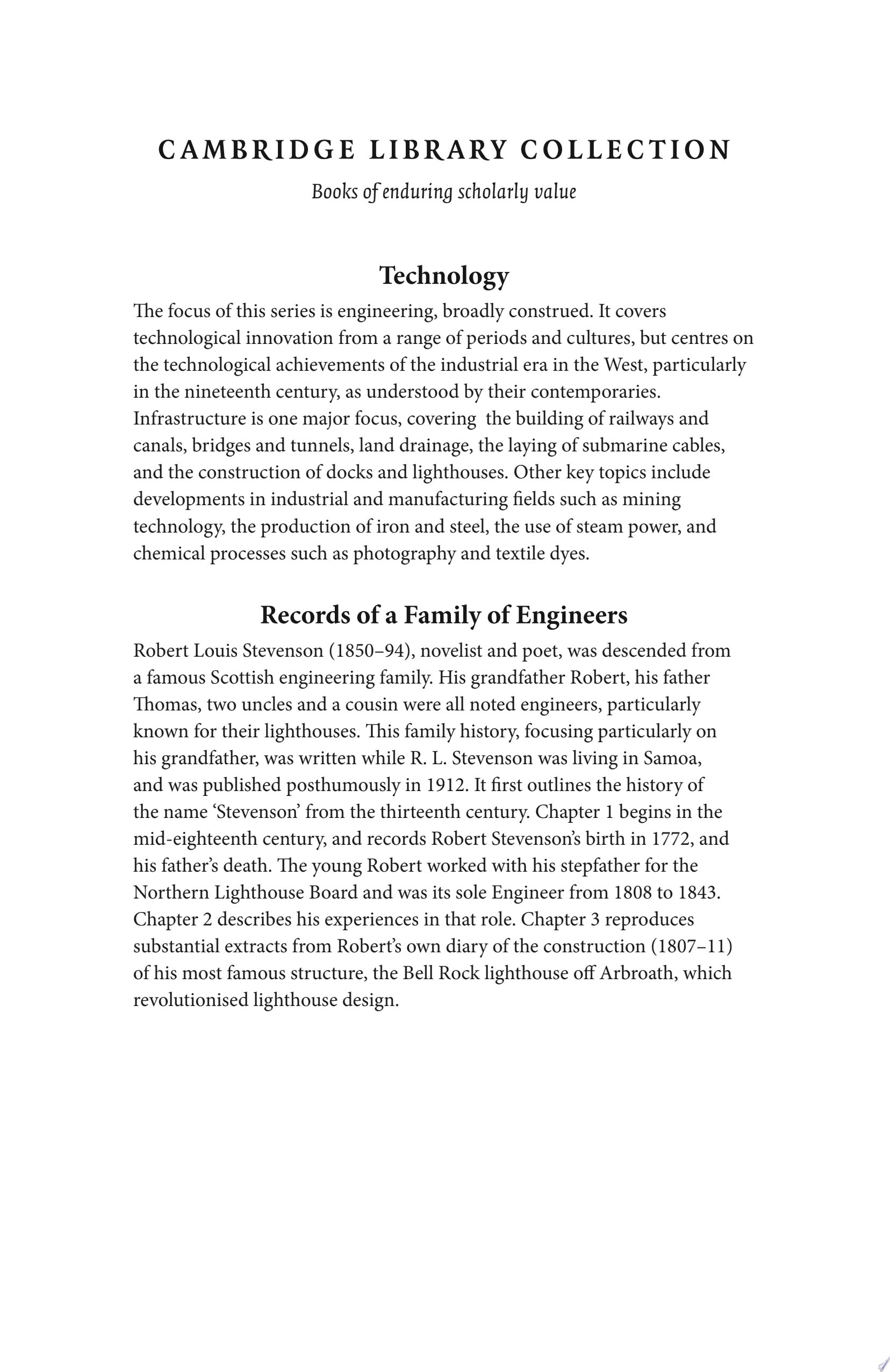 Records of a Family of Engineers