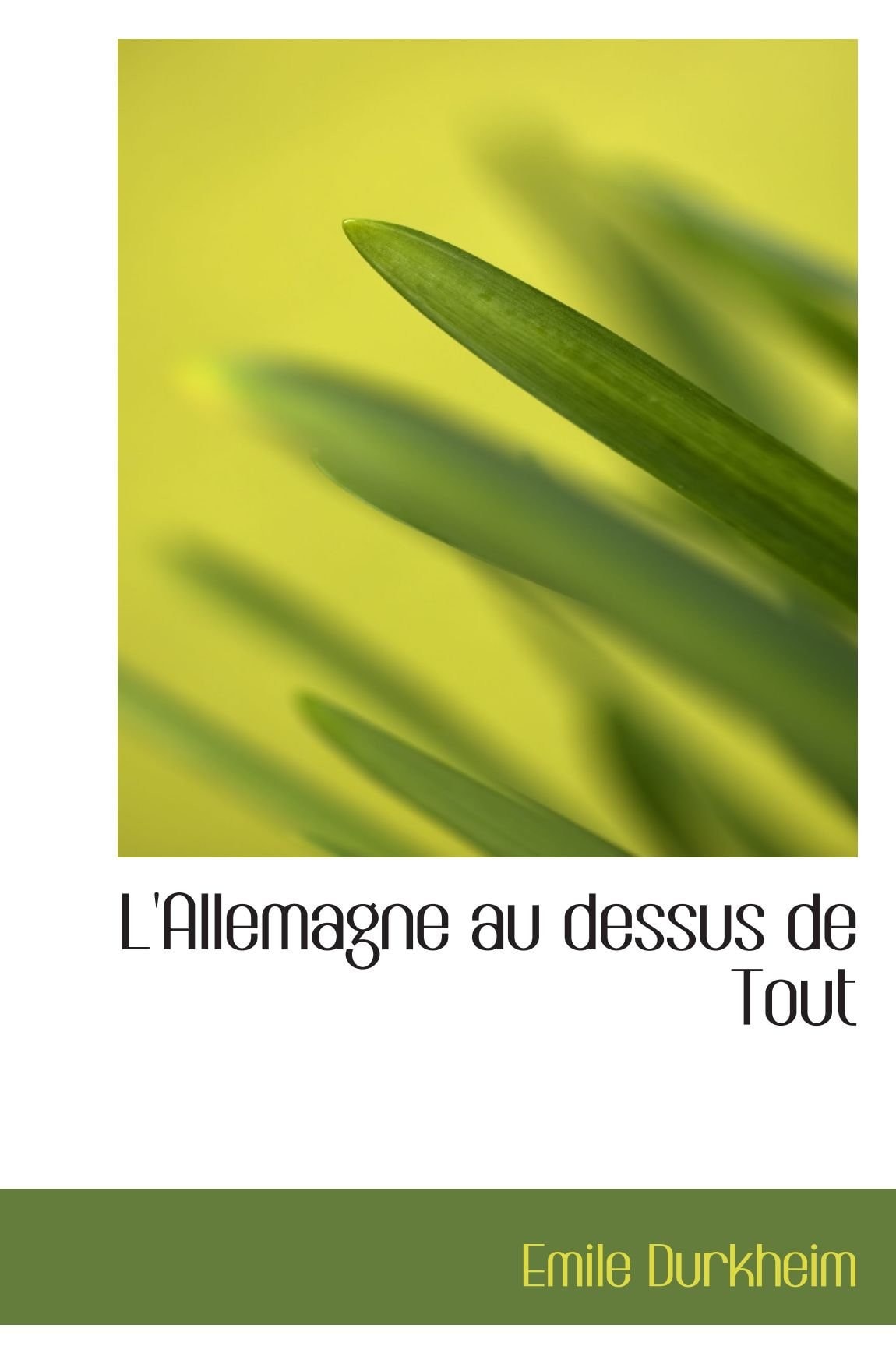 L'Allemagne au dessus de Tout