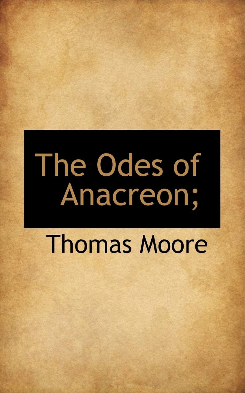 The Odes of Anacreon;