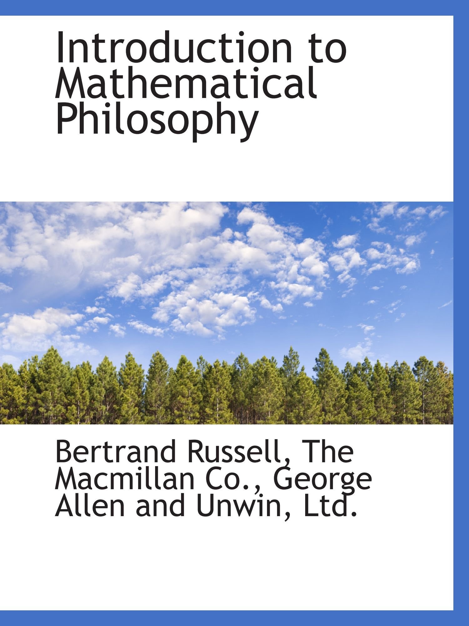 Introduction to Mathematical Philosophy