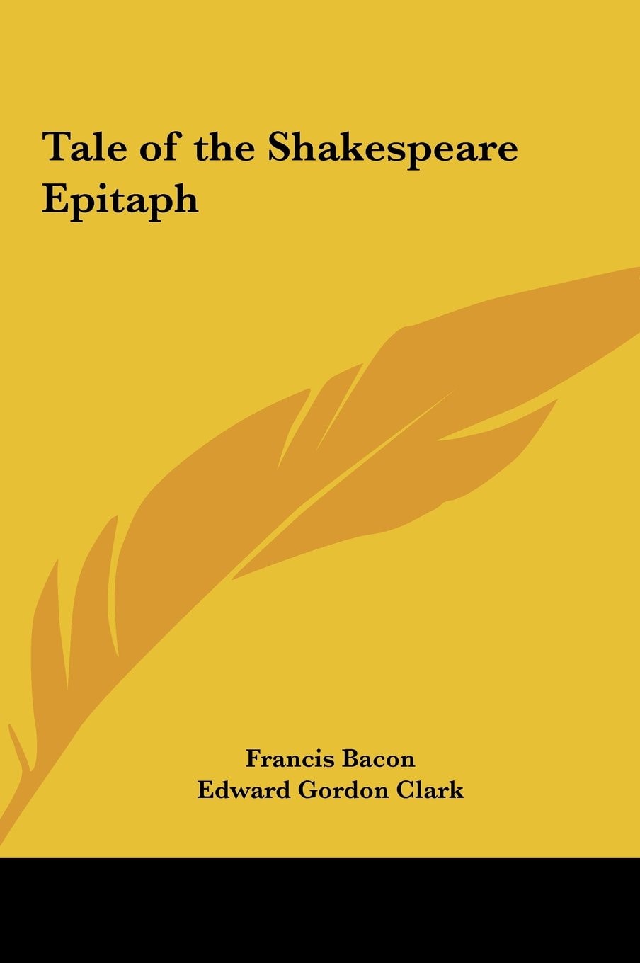 Tale of the Shakespeare Epitaph