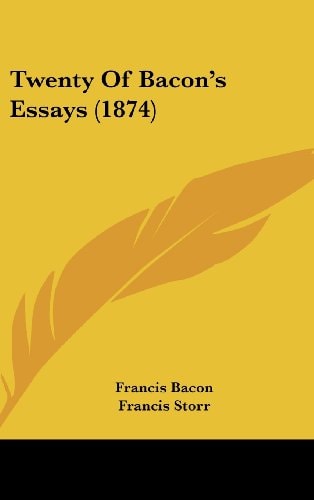 Twenty Of Bacon's Essays (1874)