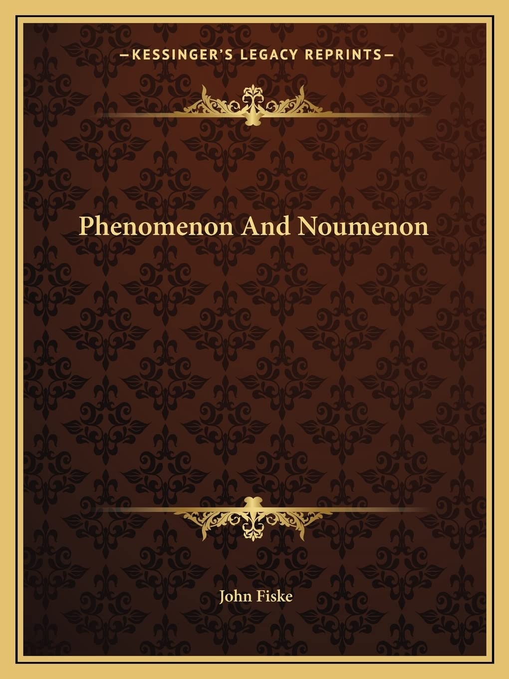 Phenomenon And Noumenon