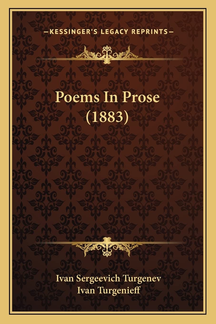 Poems In Prose (1883)