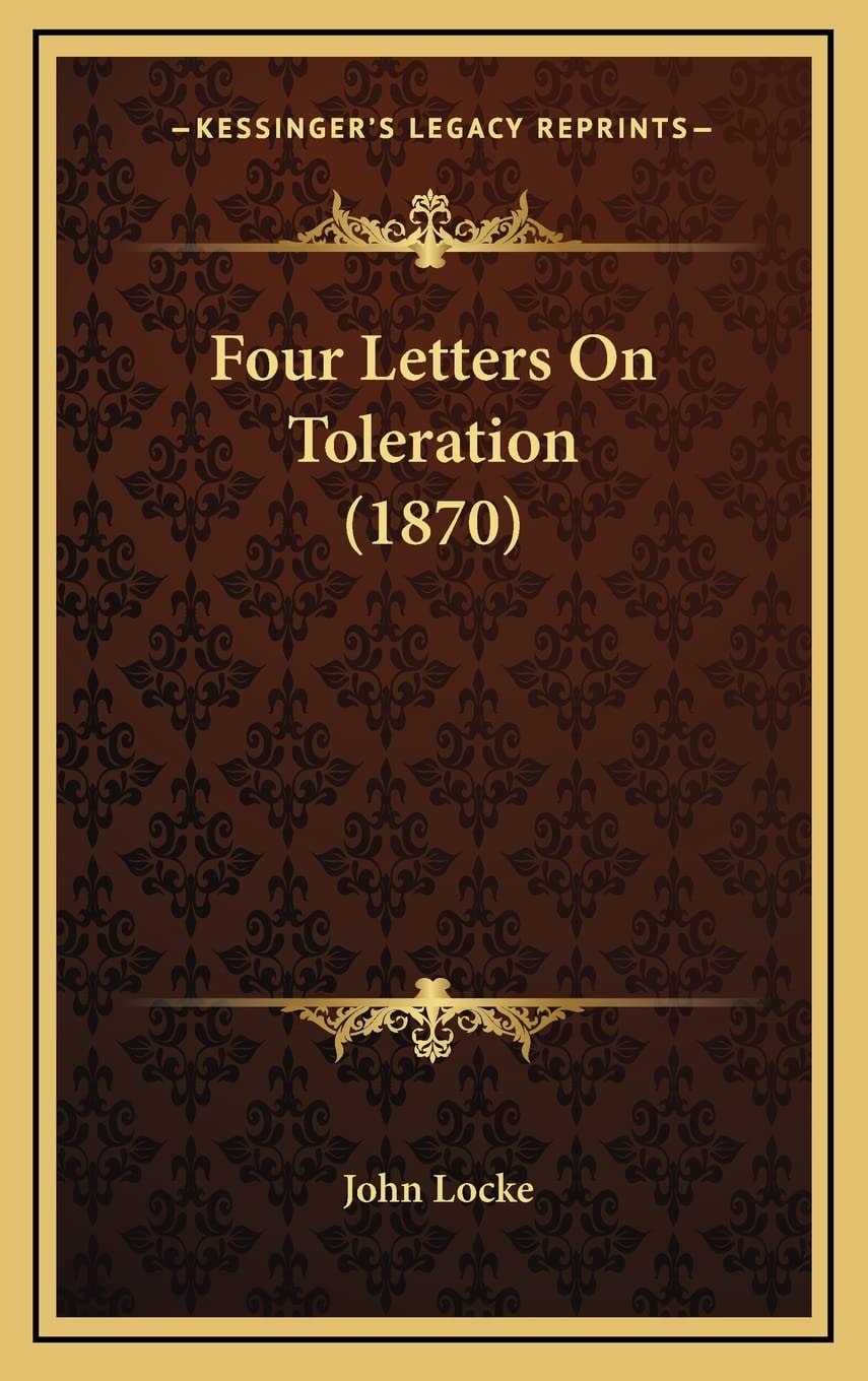 Four Letters On Toleration (1870)