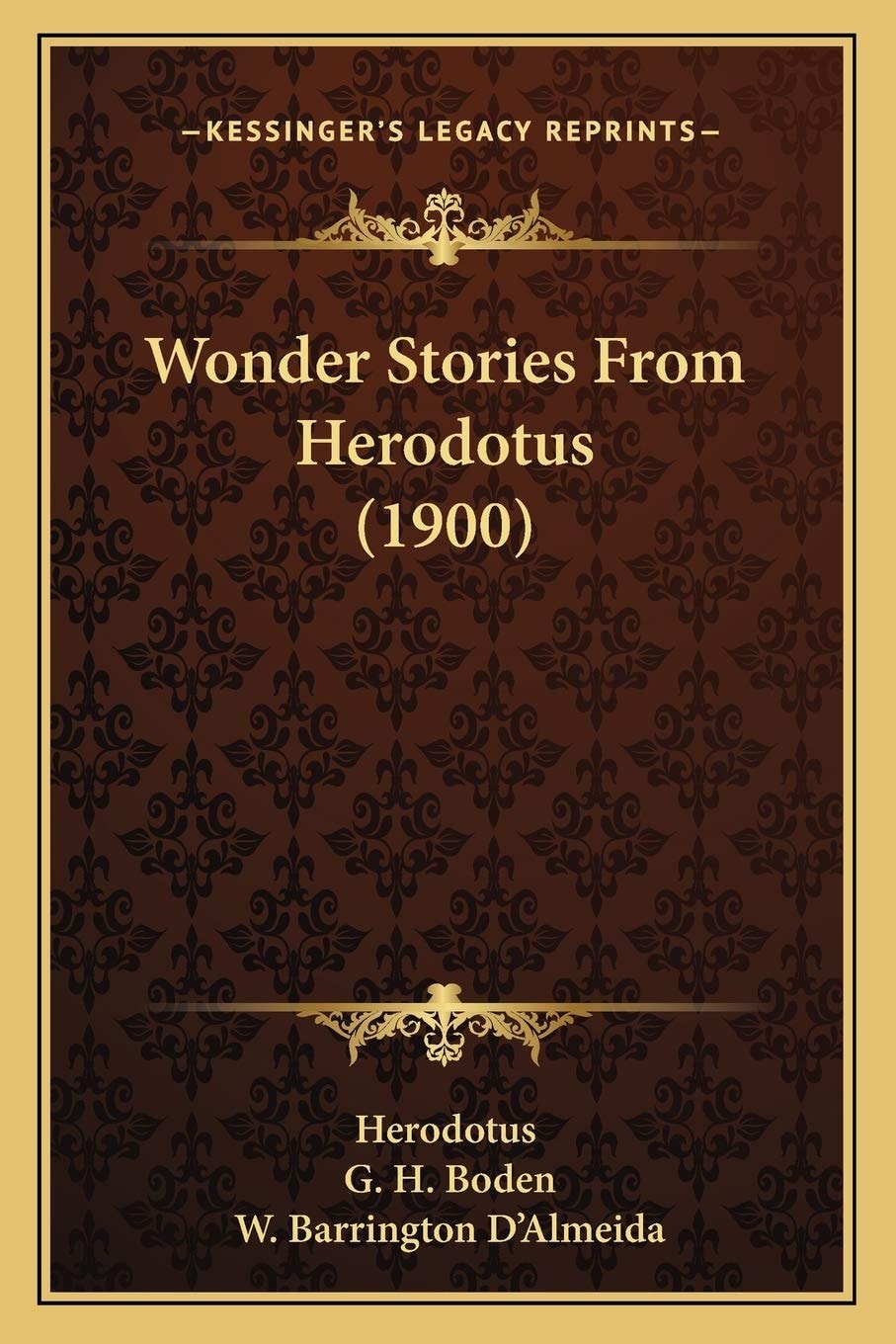 Wonder Stories From Herodotus (1900)