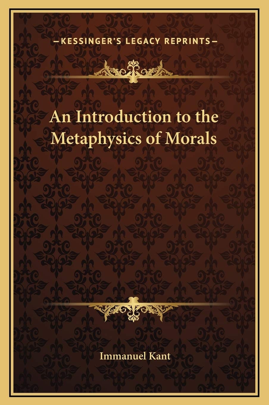 An Introduction To The Metaphysics Of Morals