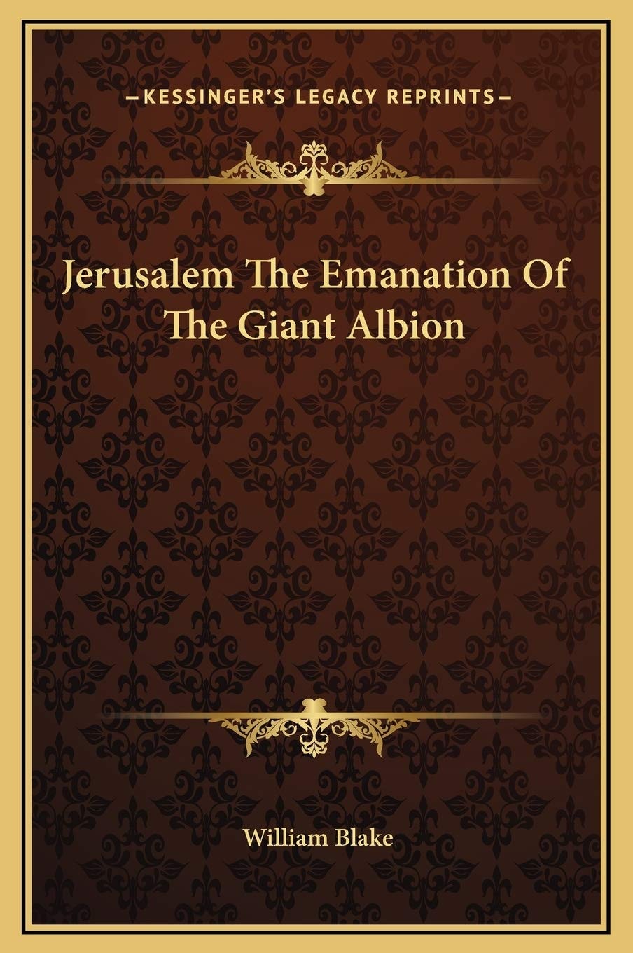 Jerusalem The Emanation Of The Giant Albion