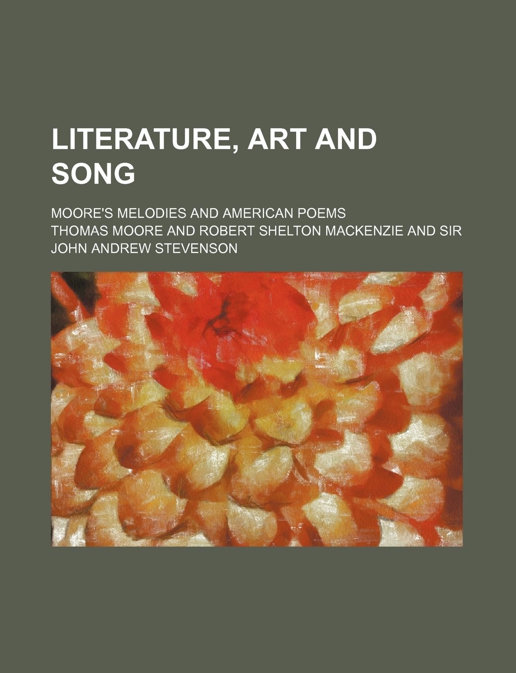 Literature, Art And Song: Moore's Melodies And American Poems