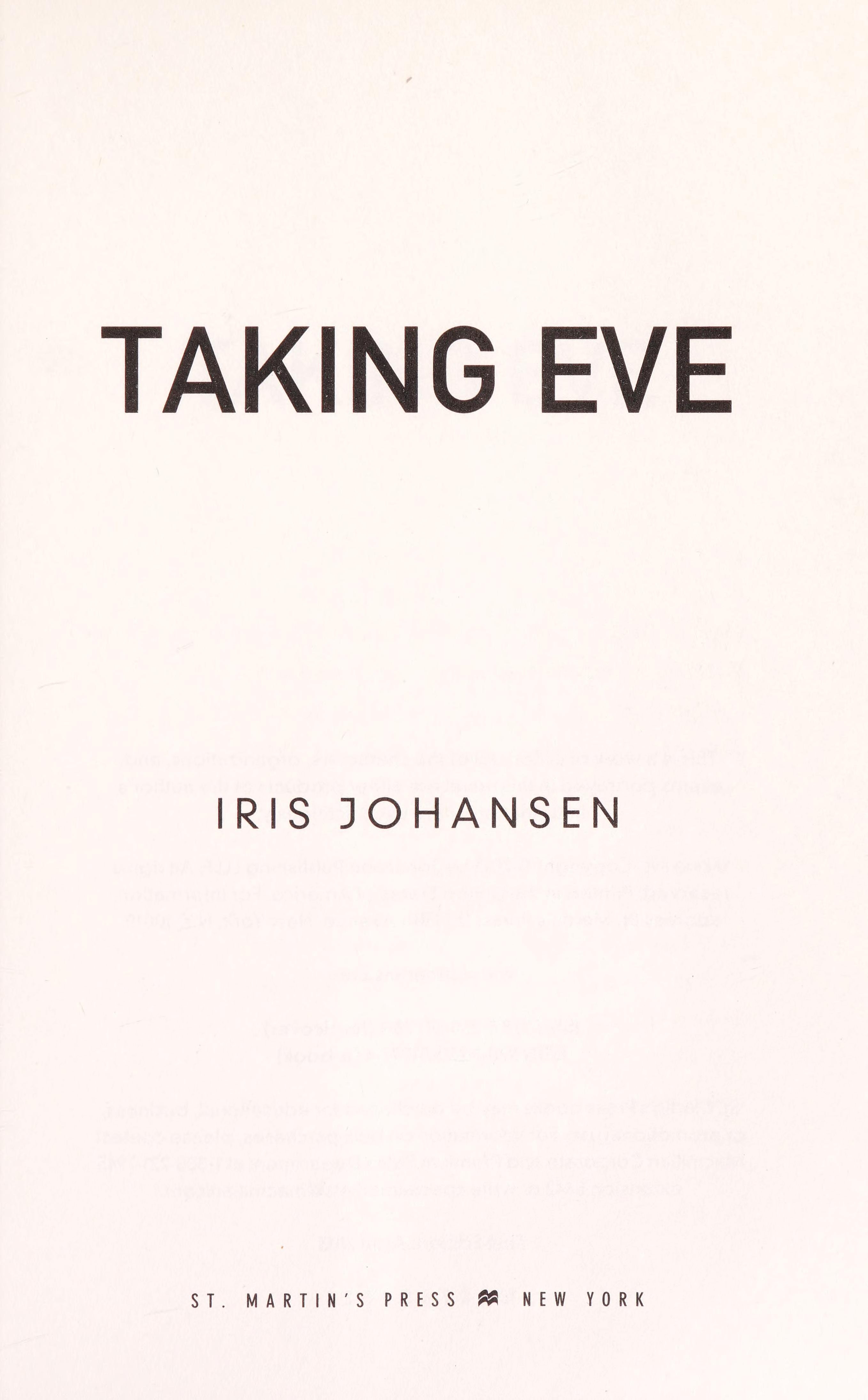 Taking Eve