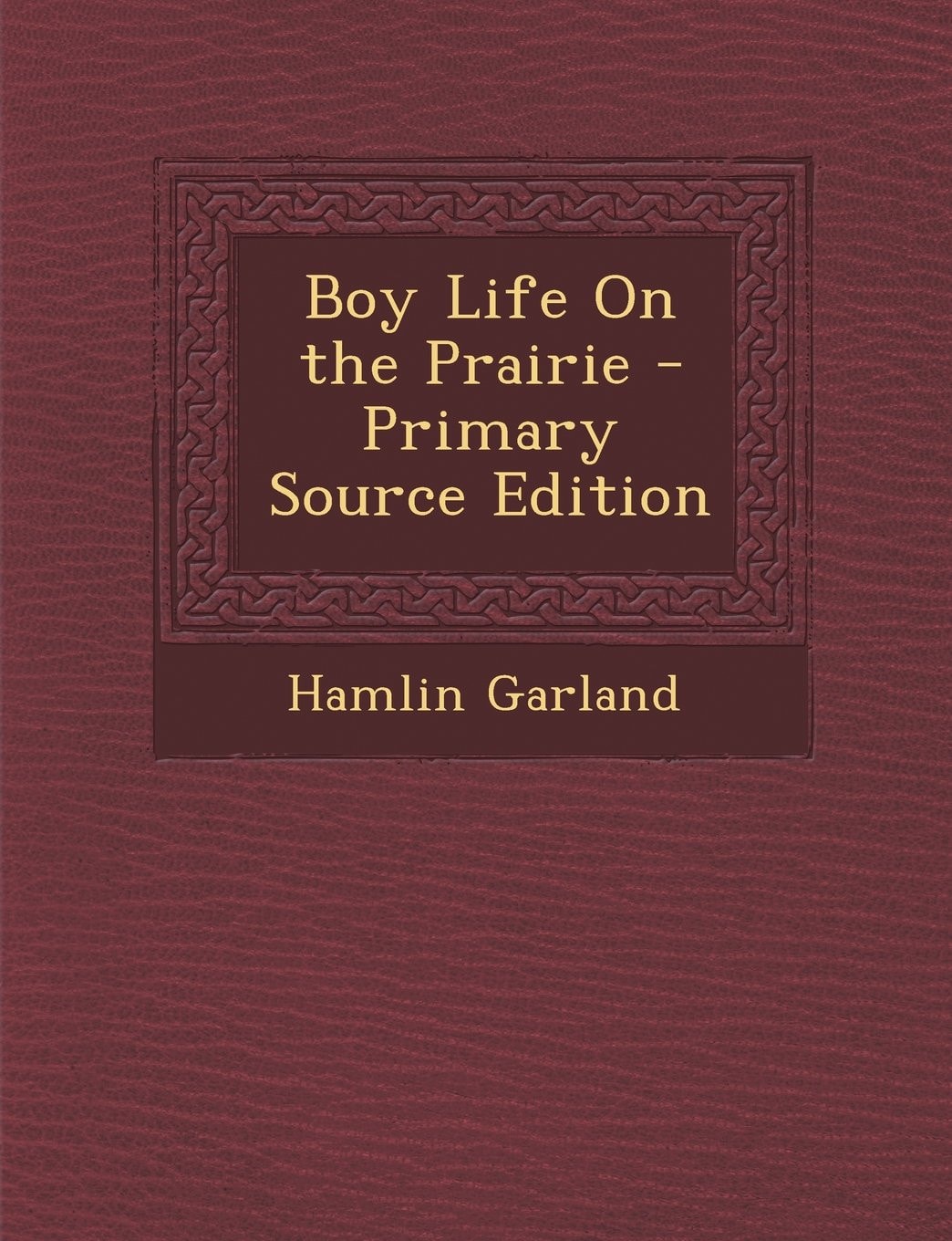 Boy Life on the Prairie - Primary Source Edition